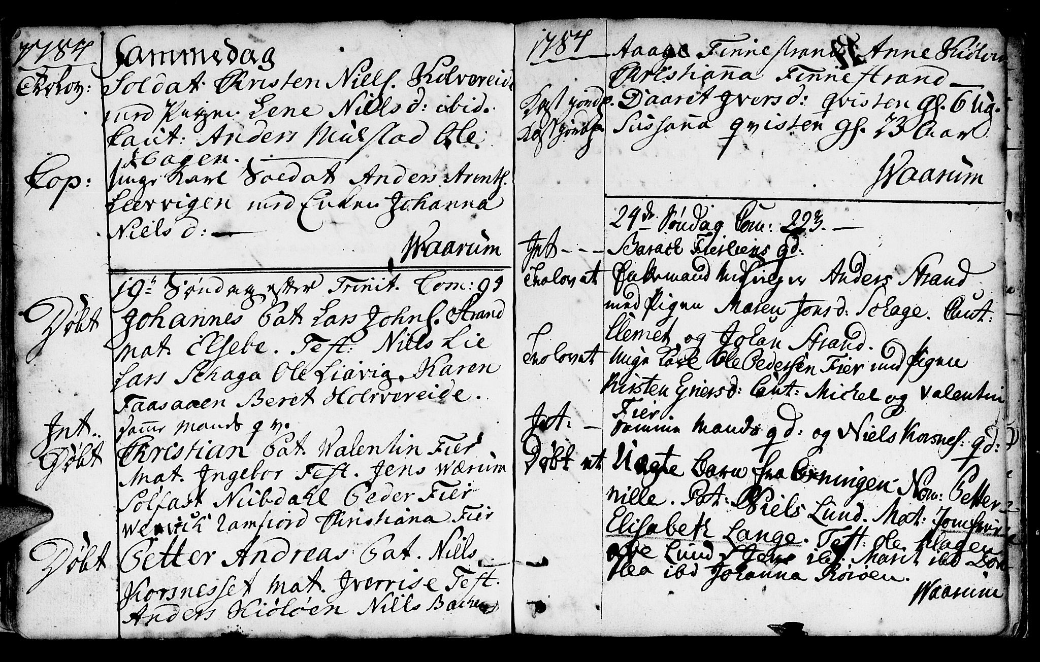 Ministerialprotokoller, klokkerbøker og fødselsregistre - Nord-Trøndelag, AV/SAT-A-1458/780/L0632: Parish register (official) no. 780A01, 1736-1786