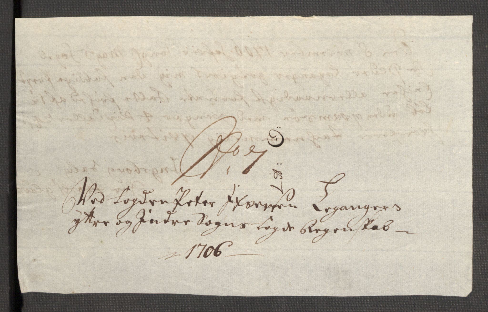 Rentekammeret inntil 1814, Reviderte regnskaper, Fogderegnskap, AV/RA-EA-4092/R52/L3314: Fogderegnskap Sogn, 1705-1707, p. 376