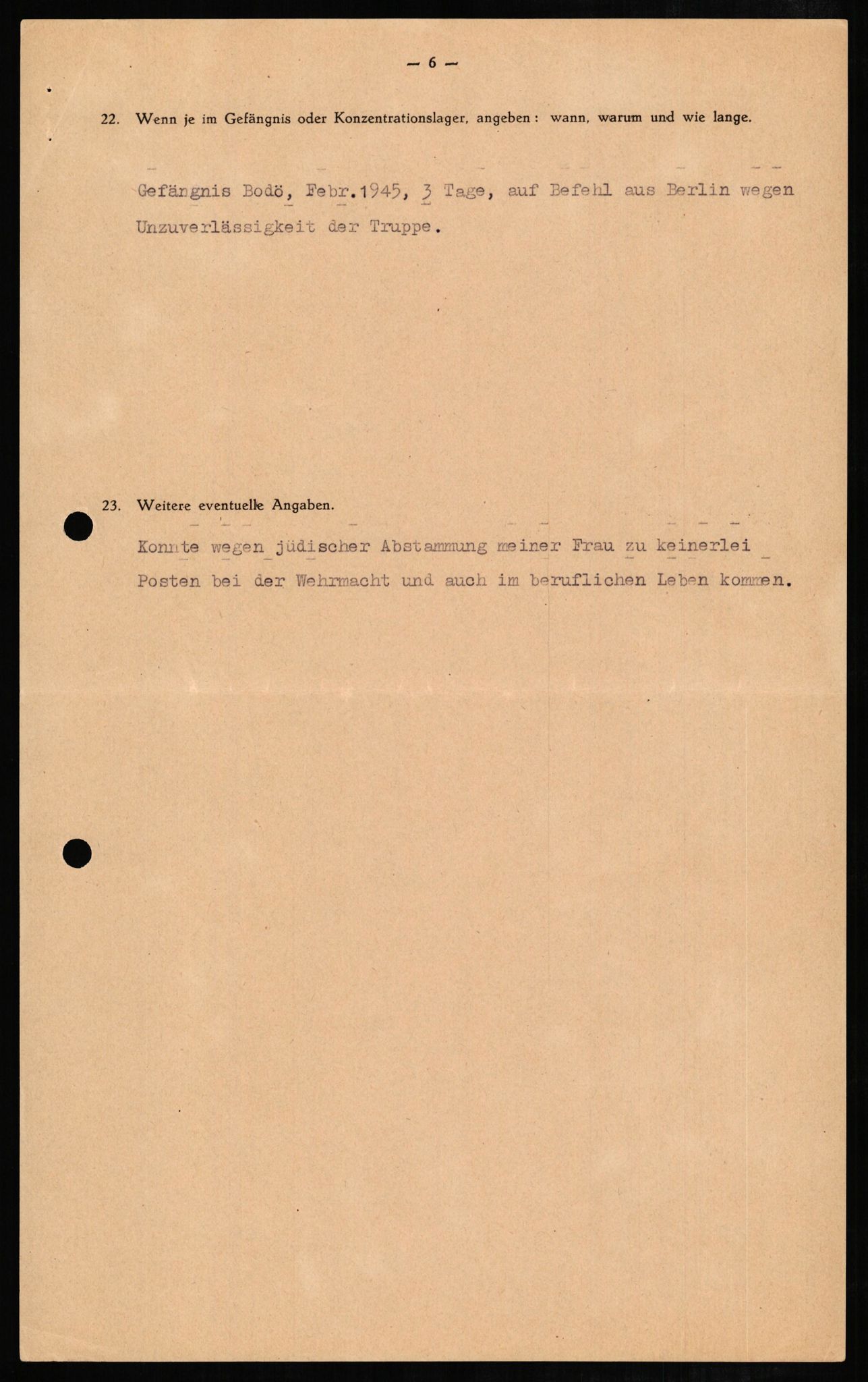 Forsvaret, Forsvarets overkommando II, AV/RA-RAFA-3915/D/Db/L0006: CI Questionaires. Tyske okkupasjonsstyrker i Norge. Tyskere., 1945-1946, p. 179