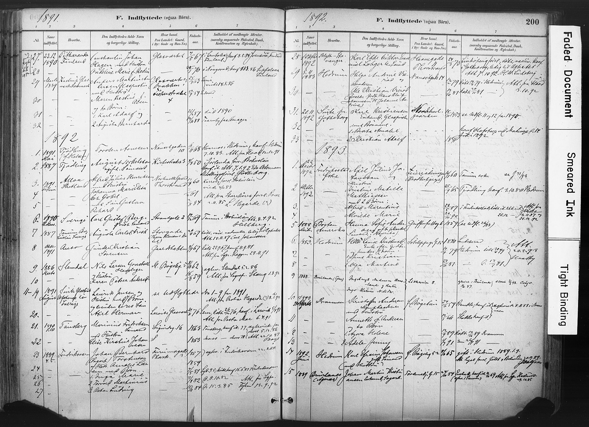 Larvik kirkebøker, SAKO/A-352/F/Fa/L0010: Parish register (official) no. I 10, 1884-1910, p. 200