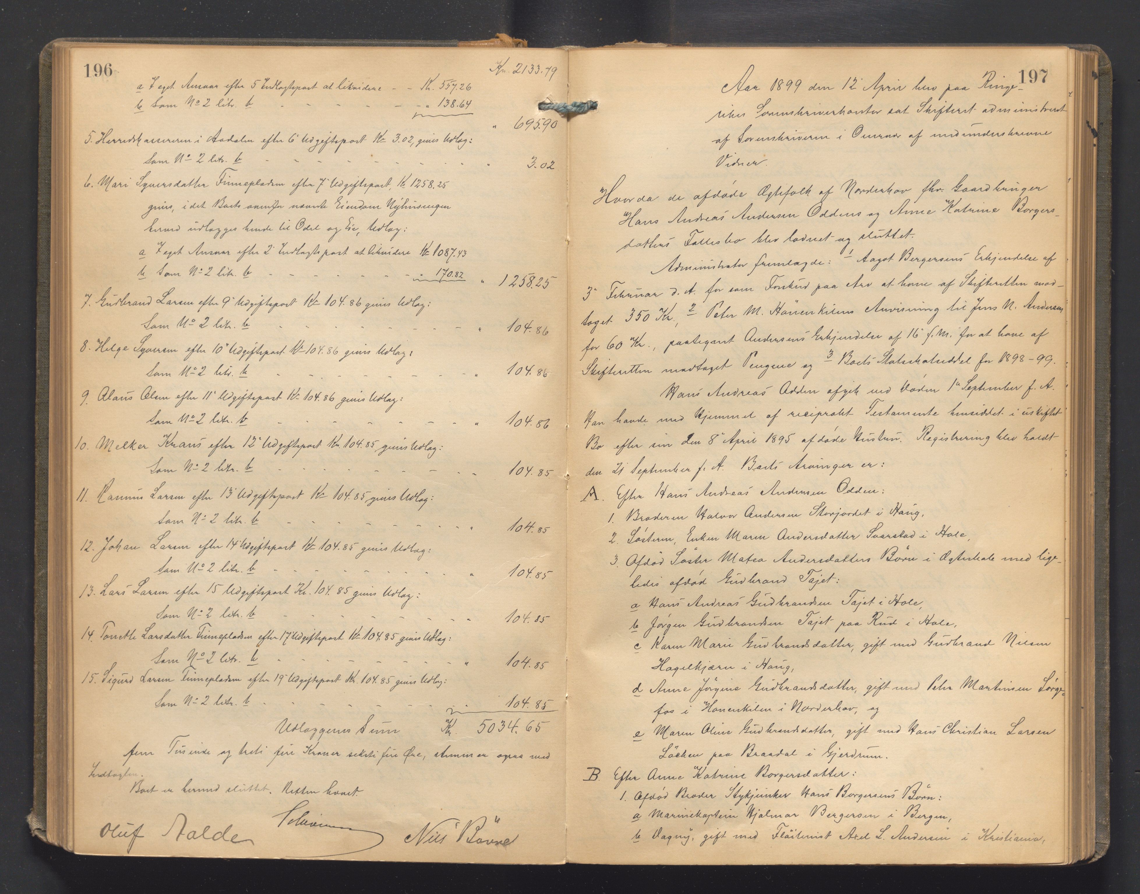 Ringerike sorenskriveri, AV/SAKO-A-105/H/Hb/Hbd/Hbda/L0011: Skifteutlodningsprotokoll, 1896-1904, p. 196-197
