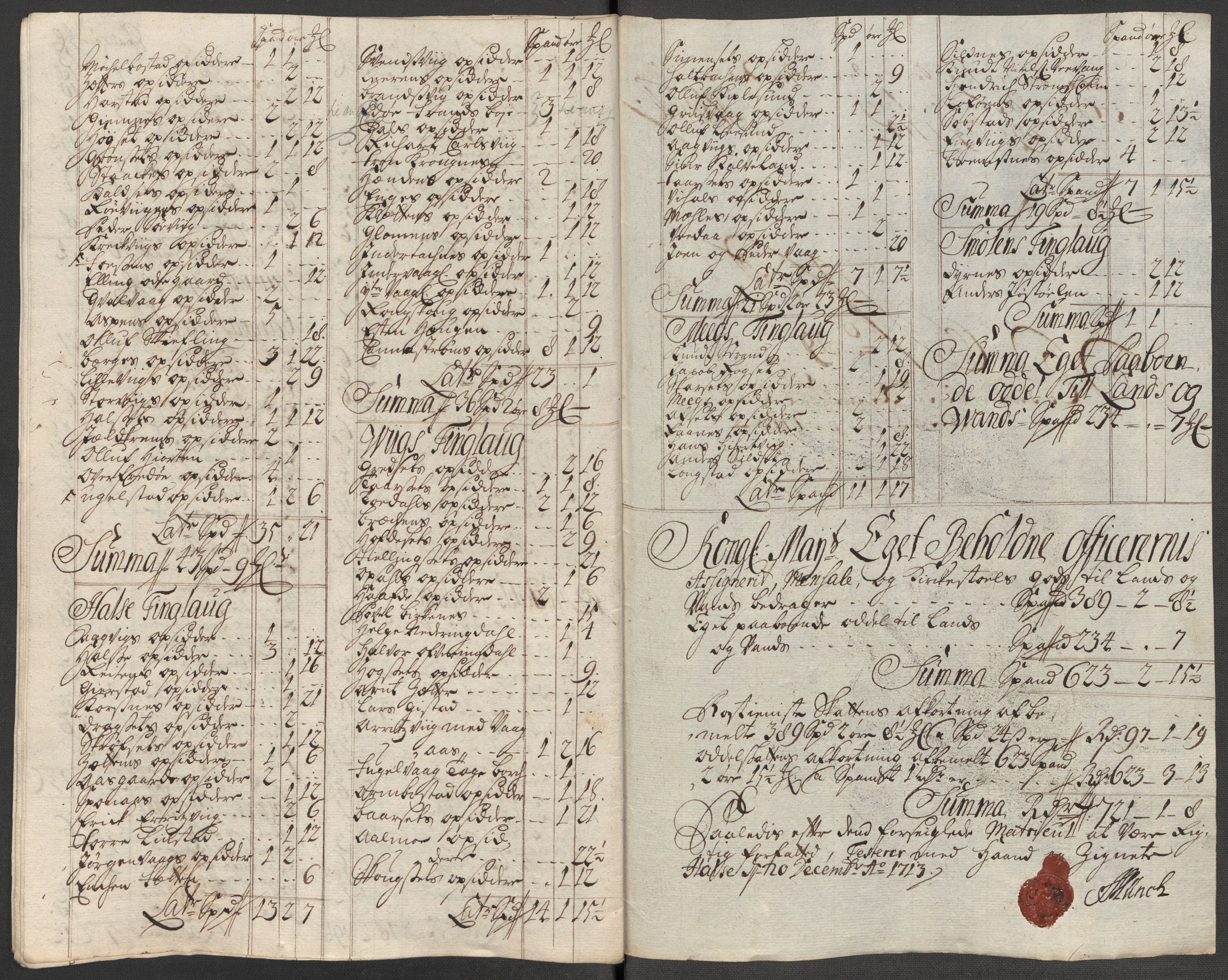 Rentekammeret inntil 1814, Reviderte regnskaper, Fogderegnskap, RA/EA-4092/R56/L3747: Fogderegnskap Nordmøre, 1713, p. 187