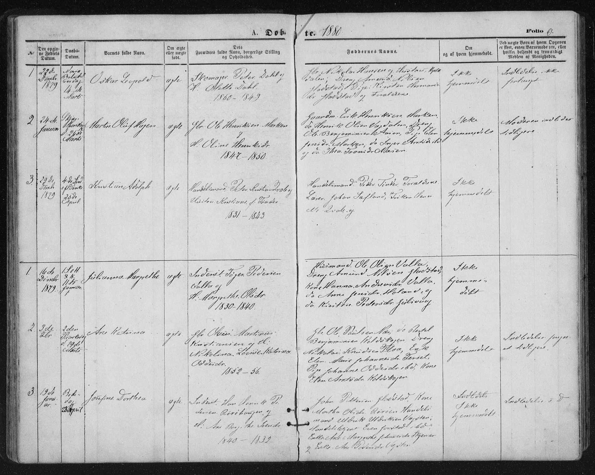 Ministerialprotokoller, klokkerbøker og fødselsregistre - Nordland, SAT/A-1459/816/L0241: Parish register (official) no. 816A07, 1870-1885, p. 61