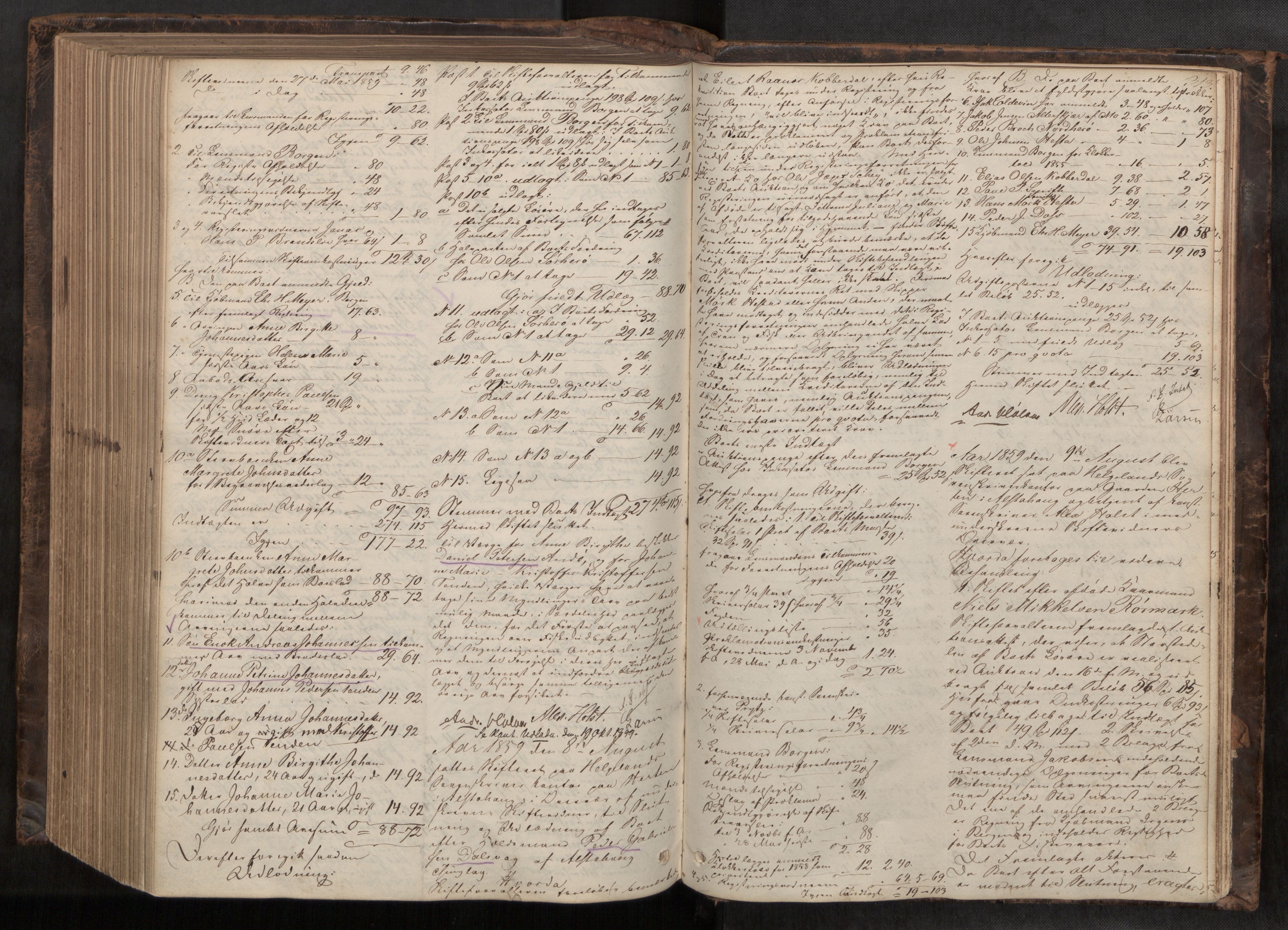 Helgeland sorenskriveri, AV/SAT-A-0004/3/3A/L0107: Skifteprotokoll 52, 1851-1859, p. 313