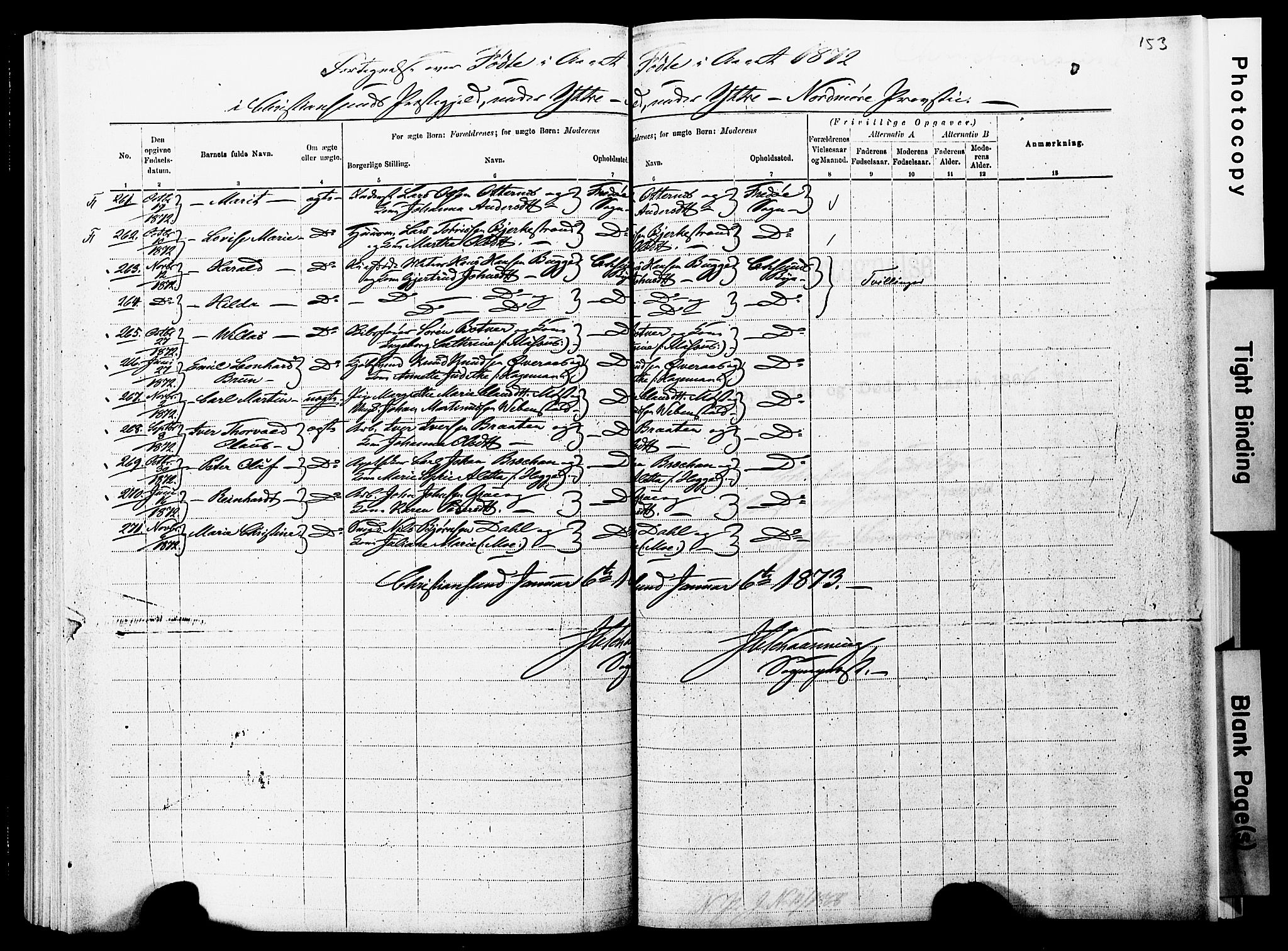 Ministerialprotokoller, klokkerbøker og fødselsregistre - Møre og Romsdal, SAT/A-1454/572/L0857: Parish register (official) no. 572D01, 1866-1872, p. 152-153