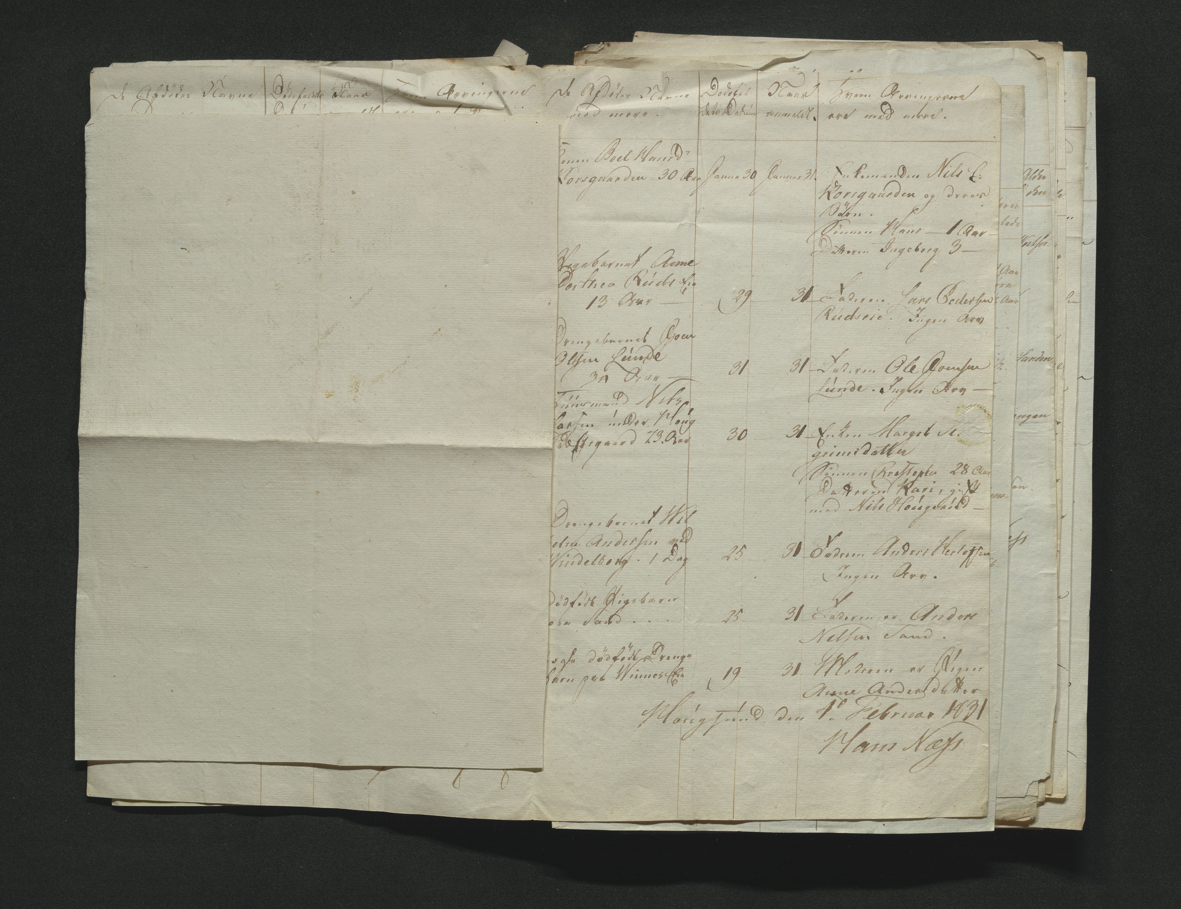 Eiker, Modum og Sigdal sorenskriveri, AV/SAKO-A-123/H/Ha/Hab/L0003: Dødsfallsmeldinger, 1830-1833