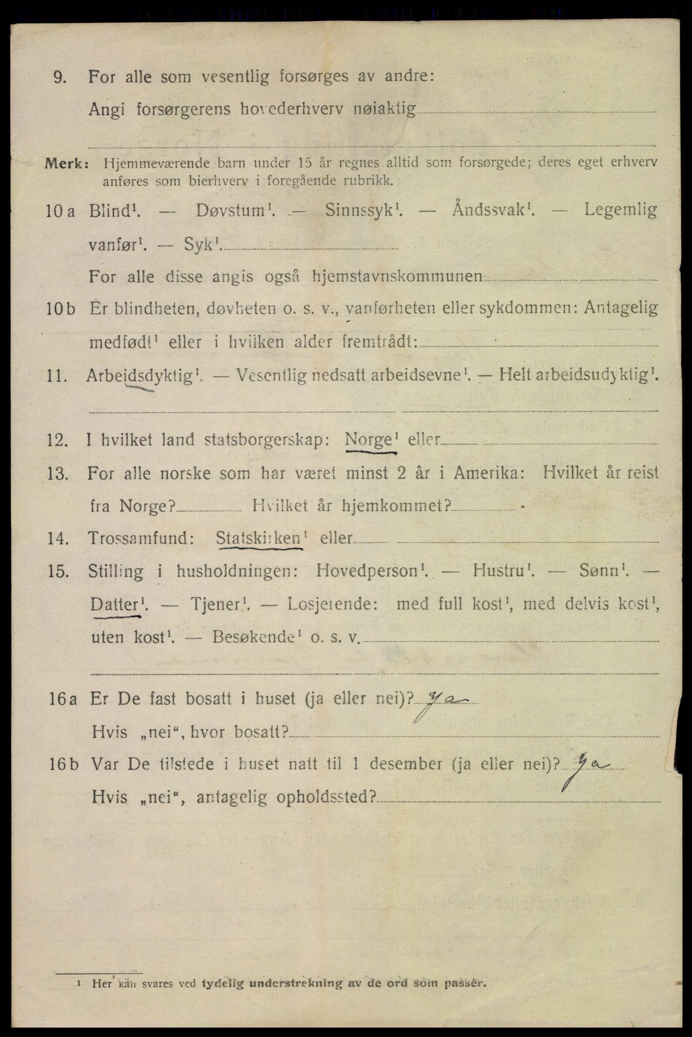 SAK, 1920 census for Kristiansand, 1920, p. 20932