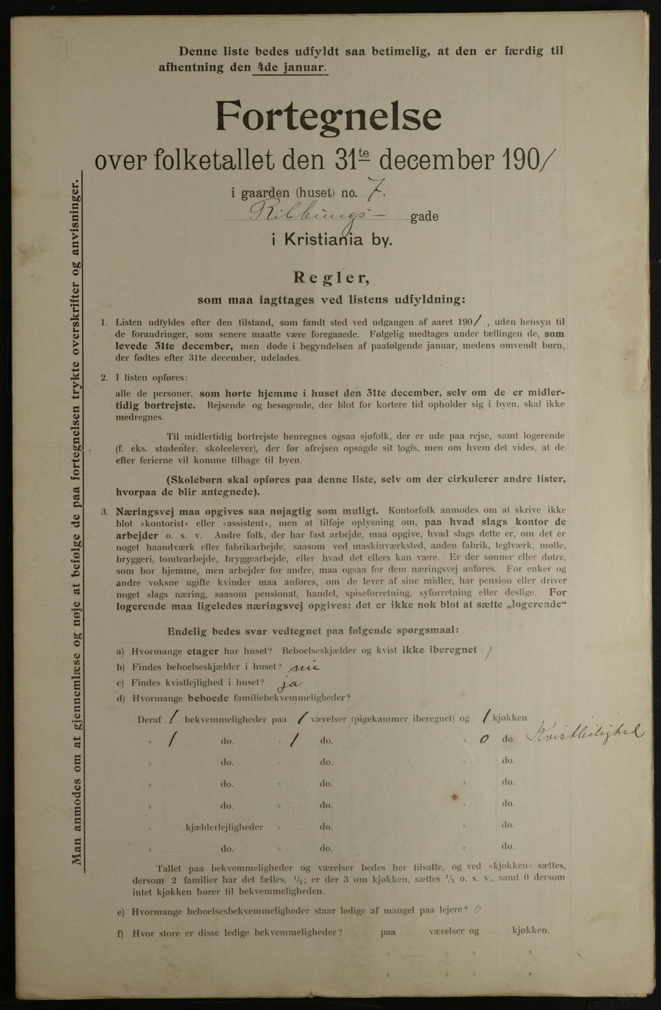 OBA, Municipal Census 1901 for Kristiania, 1901, p. 12720