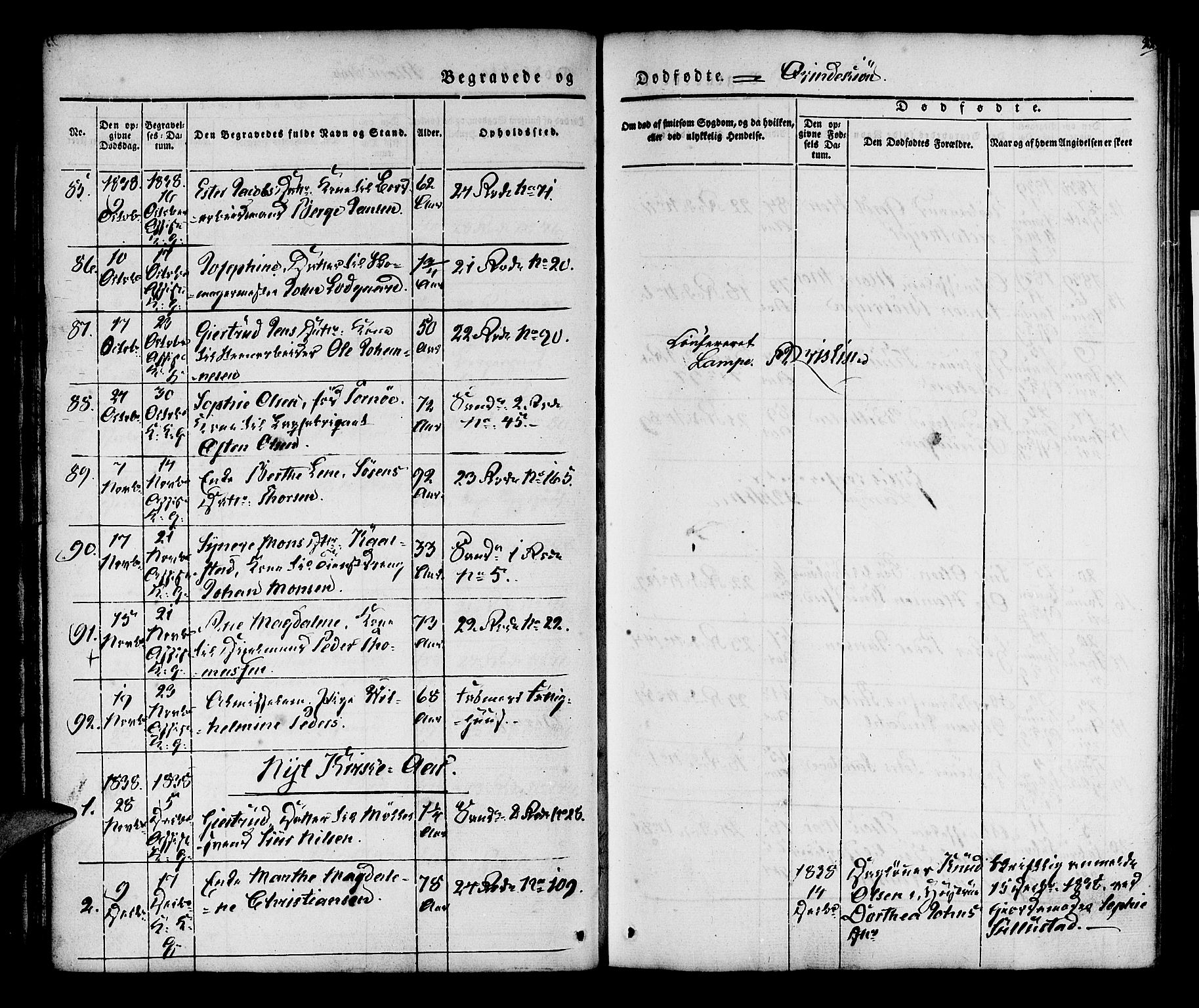 Korskirken sokneprestembete, SAB/A-76101/H/Hab: Parish register (copy) no. E 1, 1837-1851, p. 22