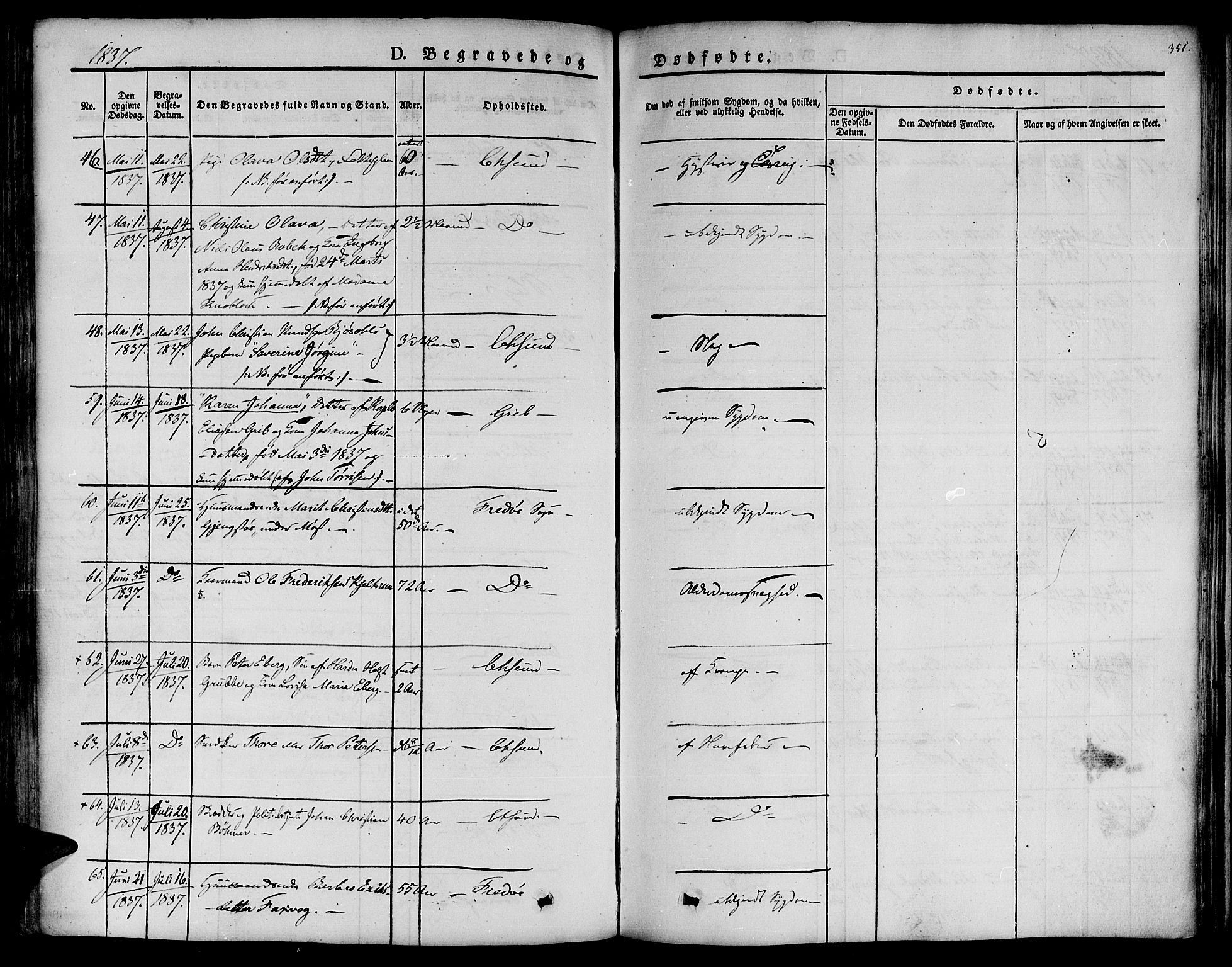 Ministerialprotokoller, klokkerbøker og fødselsregistre - Møre og Romsdal, AV/SAT-A-1454/572/L0843: Parish register (official) no. 572A06, 1832-1842, p. 351