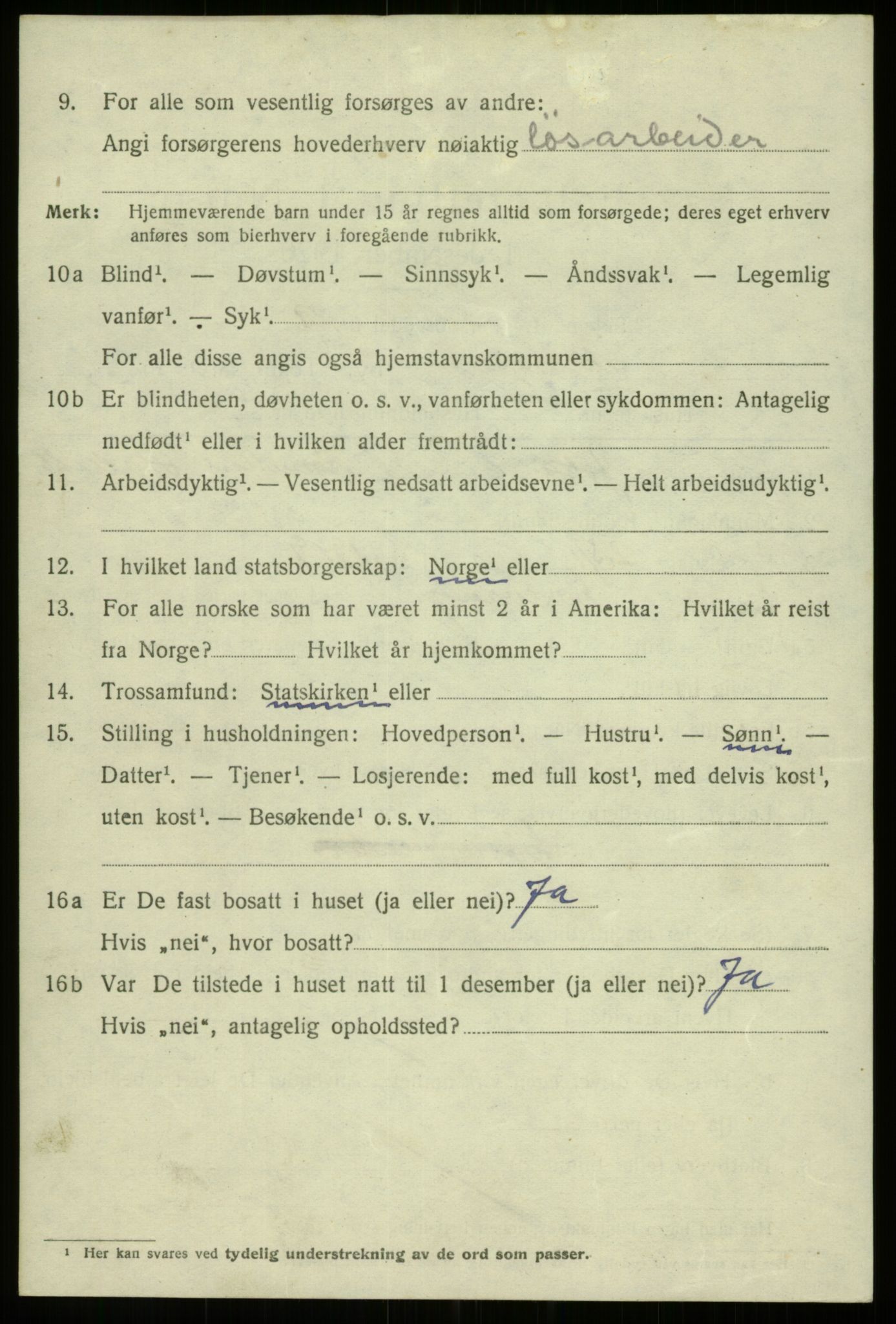 SAB, 1920 census for Bergen, 1920, p. 206533