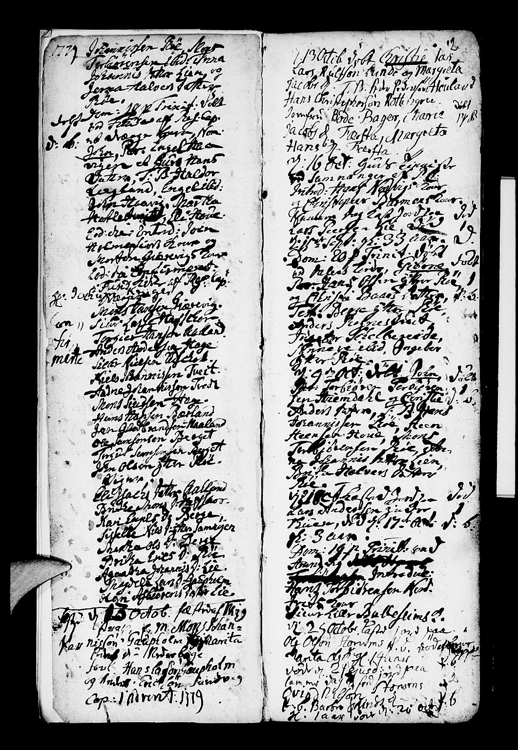 Os sokneprestembete, SAB/A-99929: Parish register (official) no. A 10, 1779-1788, p. 2