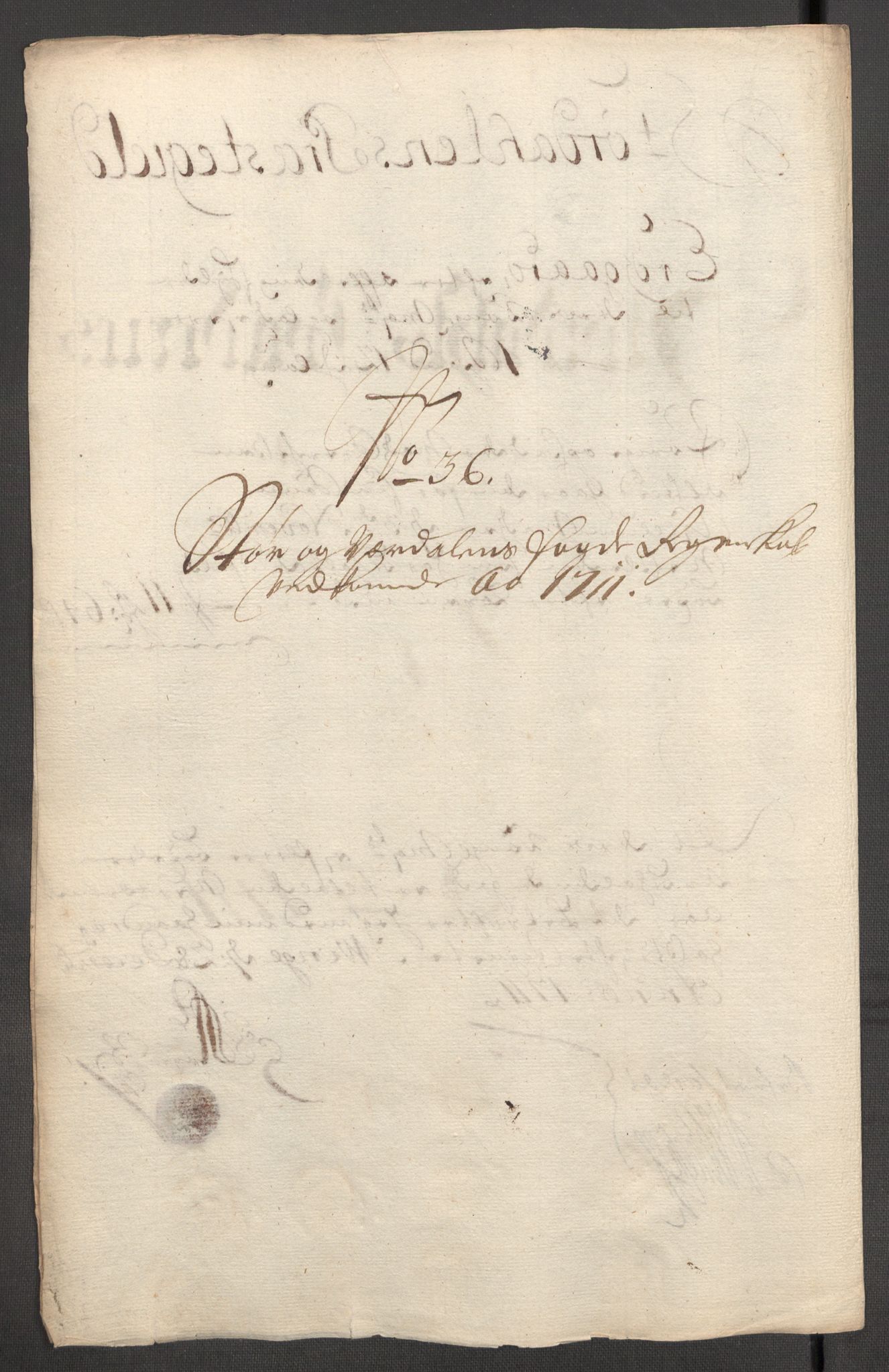 Rentekammeret inntil 1814, Reviderte regnskaper, Fogderegnskap, AV/RA-EA-4092/R62/L4201: Fogderegnskap Stjørdal og Verdal, 1711, p. 180