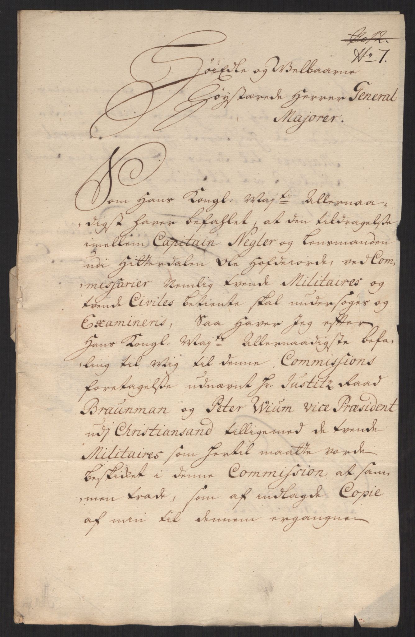 Kommanderende general (KG I) med Det norske krigsdirektorium, AV/RA-EA-5419/D/L0060: Stattholderens, stiftamtmenns og amtmenns brev, 1720-1730, p. 162