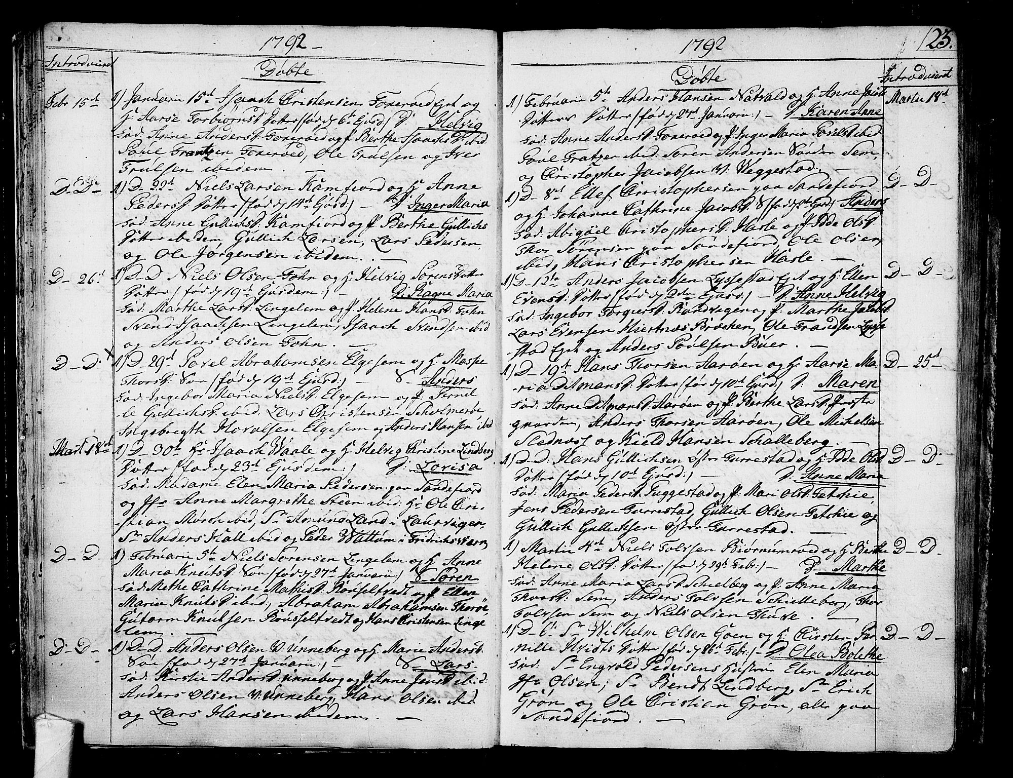 Sandar kirkebøker, SAKO/A-243/F/Fa/L0003: Parish register (official) no. 3, 1789-1814, p. 23