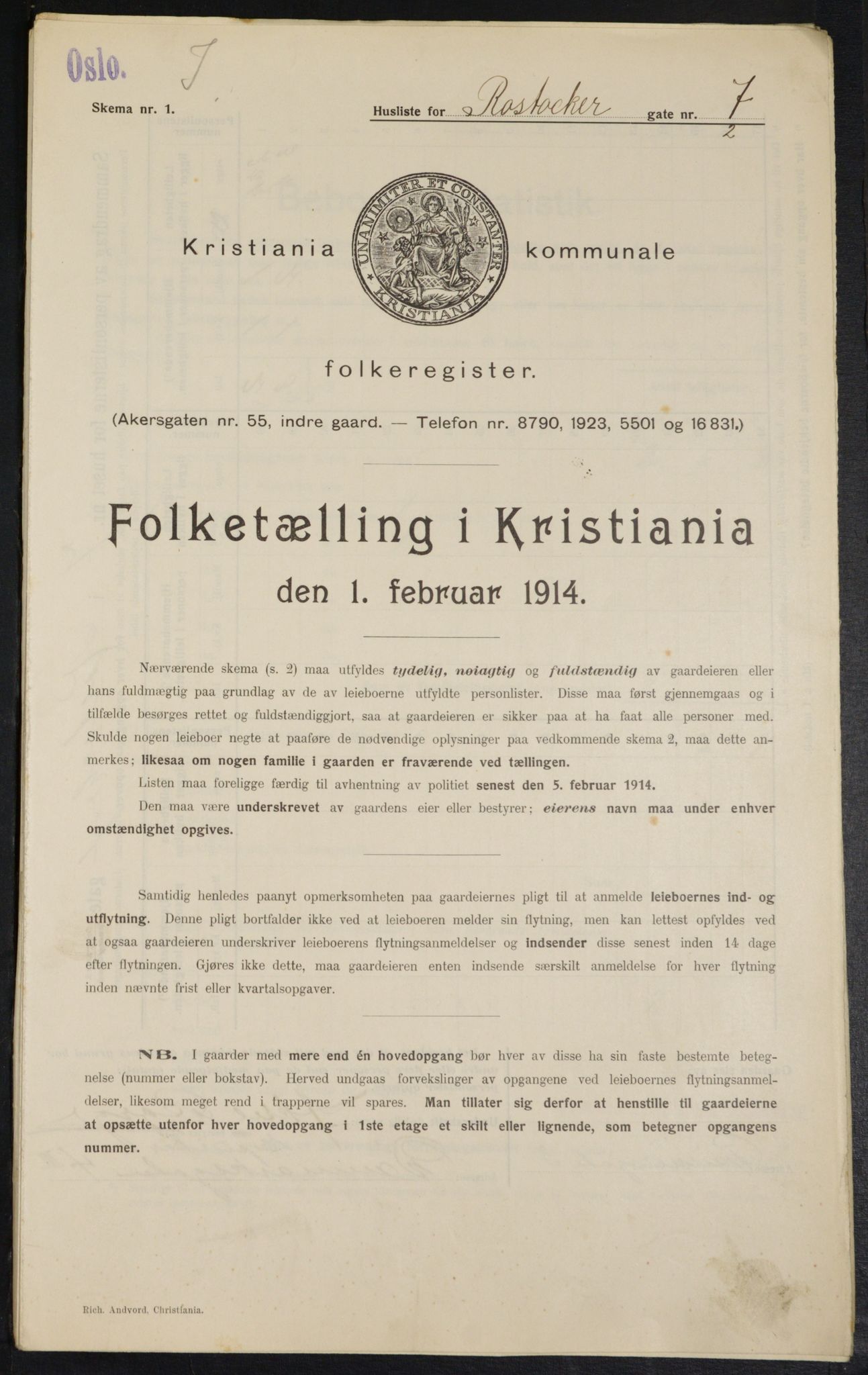 OBA, Municipal Census 1914 for Kristiania, 1914, p. 84379