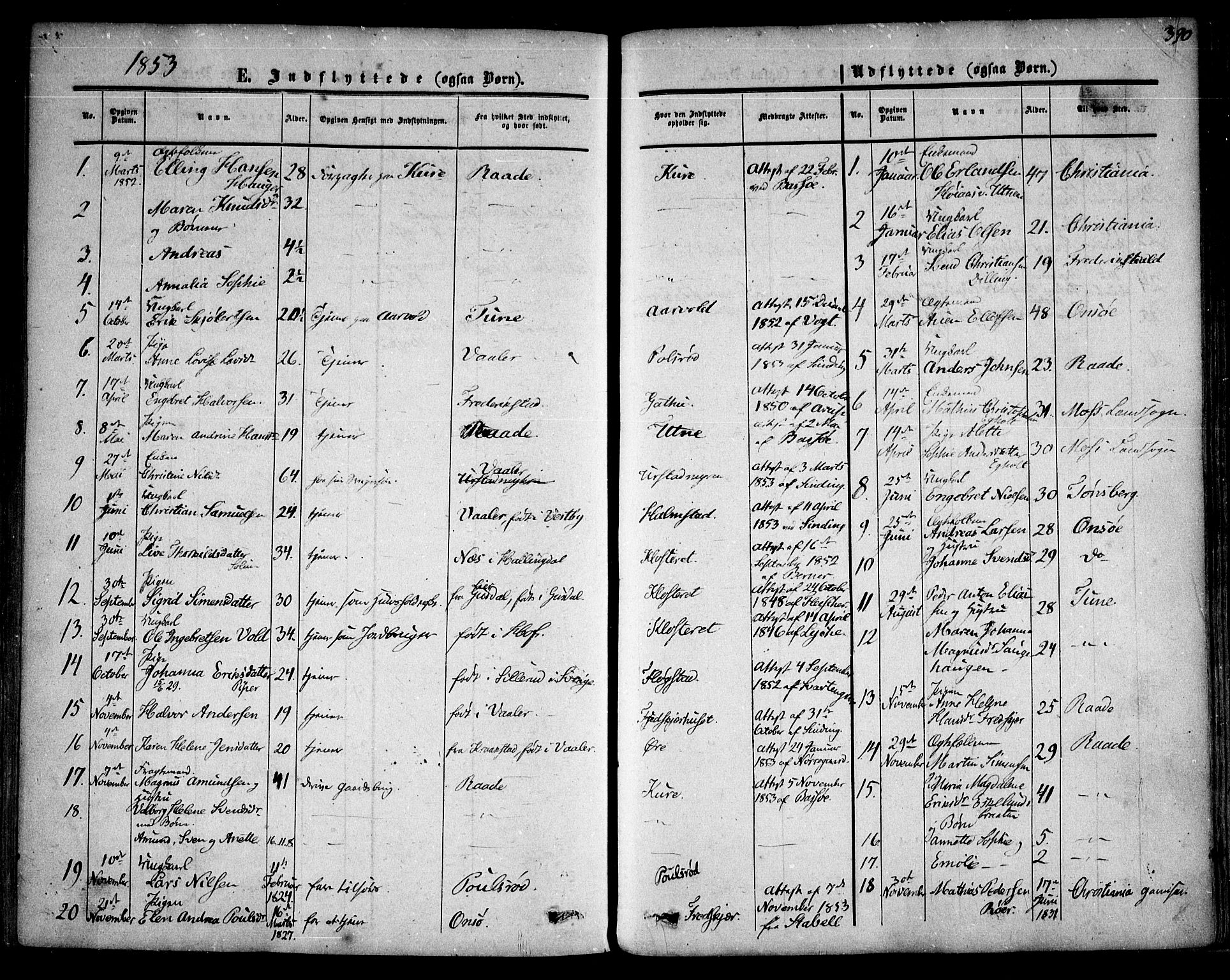 Rygge prestekontor Kirkebøker, SAO/A-10084b/F/Fa/L0005: Parish register (official) no. 5, 1852-1871, p. 390