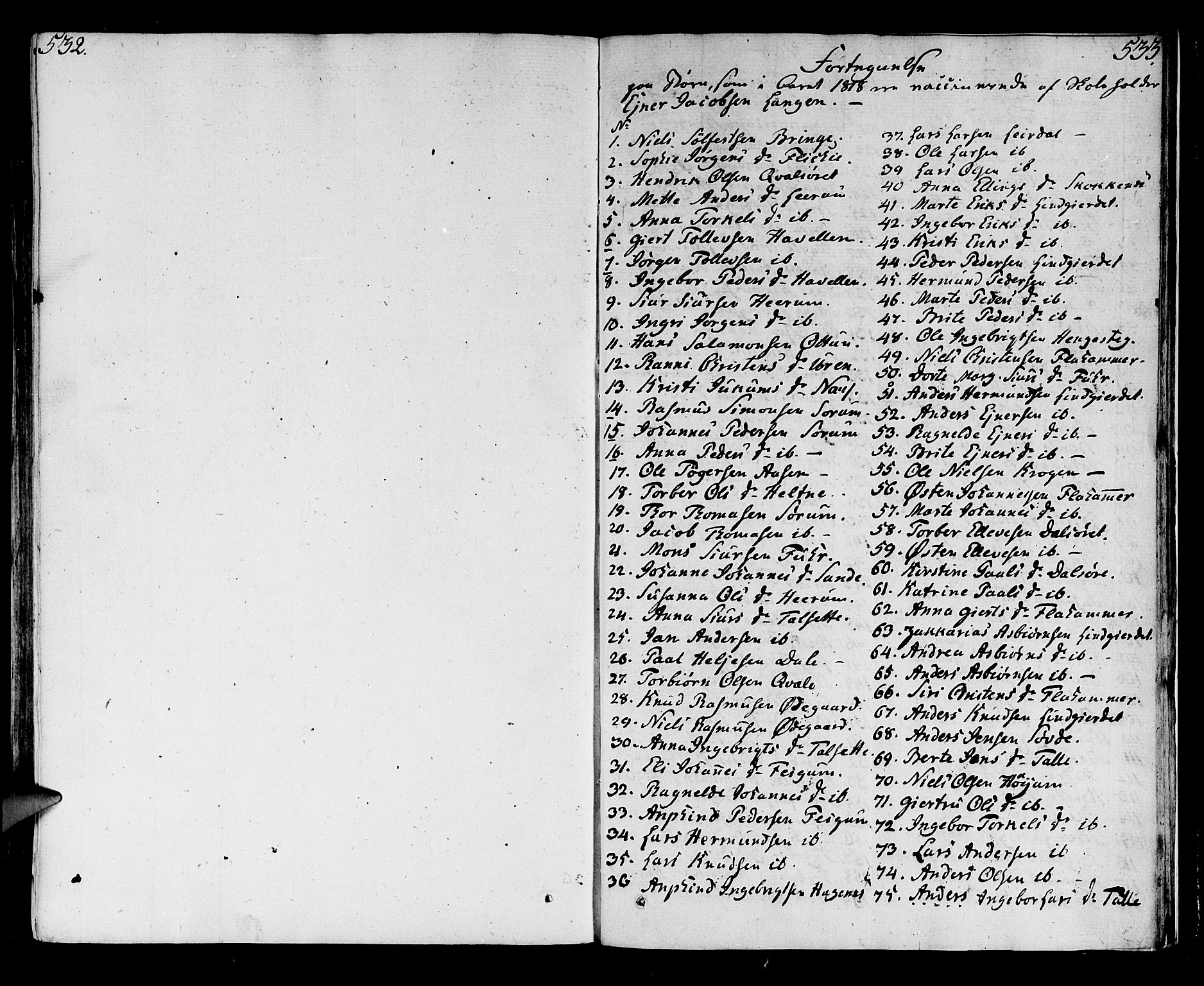 Luster sokneprestembete, SAB/A-81101/H/Haa/Haaa/L0003: Parish register (official) no. A 3, 1803-1821, p. 533