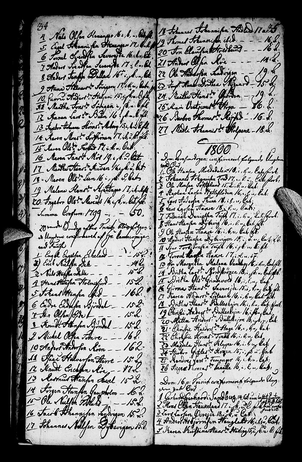Os sokneprestembete, SAB/A-99929: Parish register (official) no. A 13, 1783-1810, p. 34-35