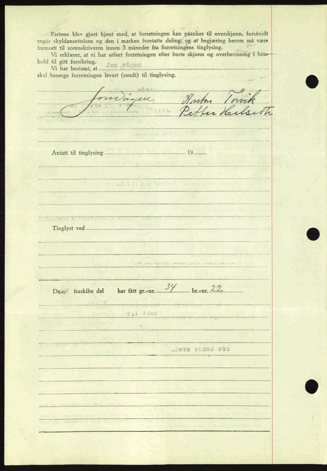 Romsdal sorenskriveri, AV/SAT-A-4149/1/2/2C: Mortgage book no. A8, 1939-1940, Diary no: : 732/1940