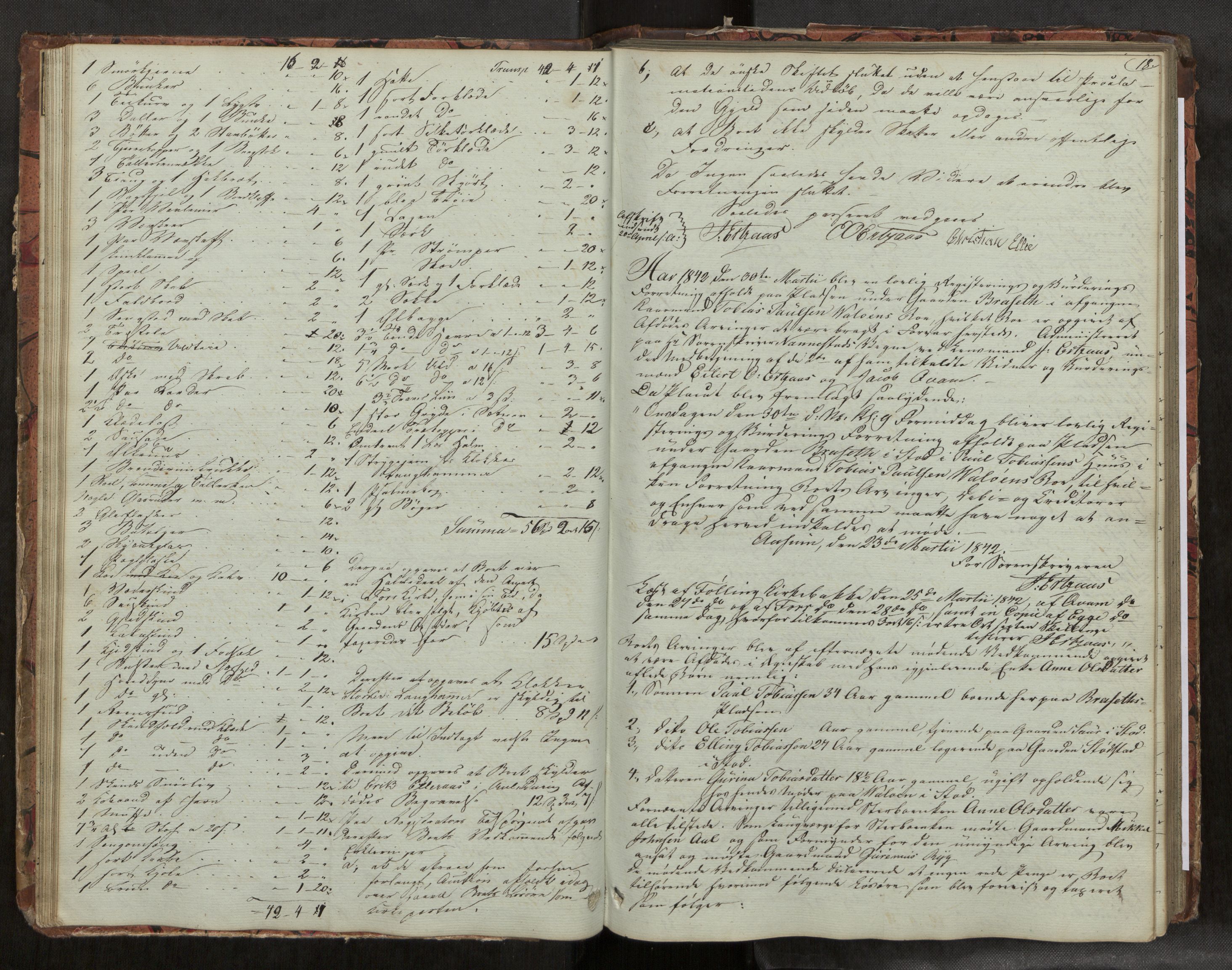 Inderøy sorenskriveri, AV/SAT-A-4147/1/3/3C/3Ca/L0002: Skifteregistreringsprotokoll, 1841-1851, p. 18