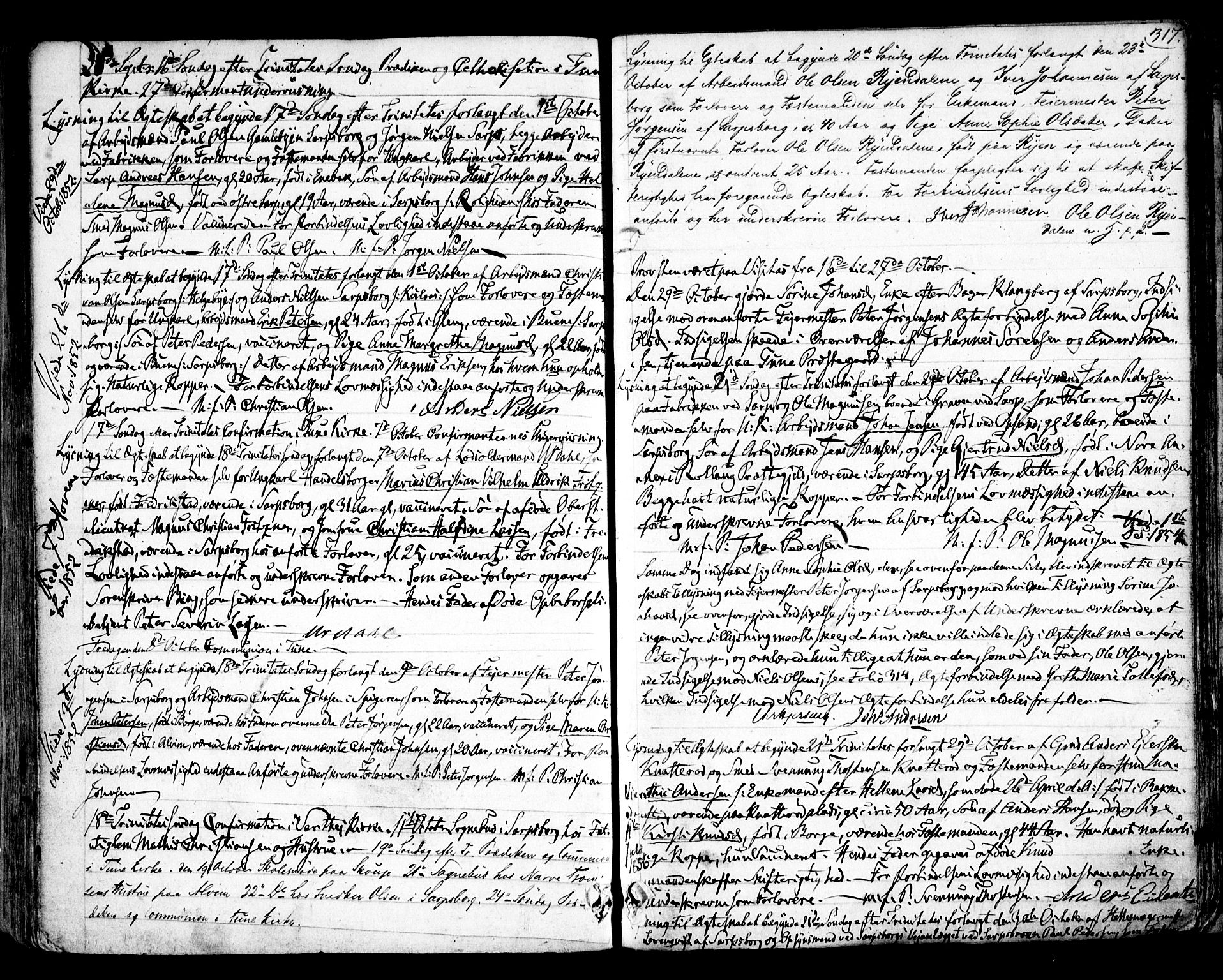 Tune prestekontor Kirkebøker, AV/SAO-A-2007/F/Fa/L0011: Parish register (official) no. 11, 1852-1856, p. 317