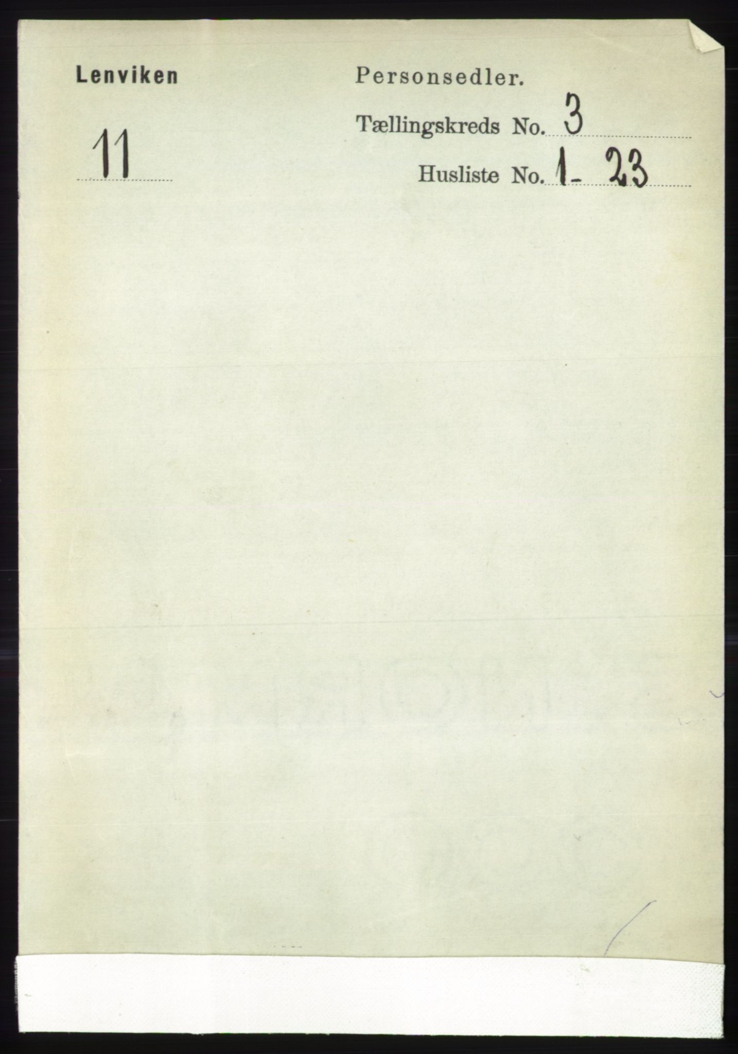 RA, 1891 census for 1931 Lenvik, 1891, p. 1353