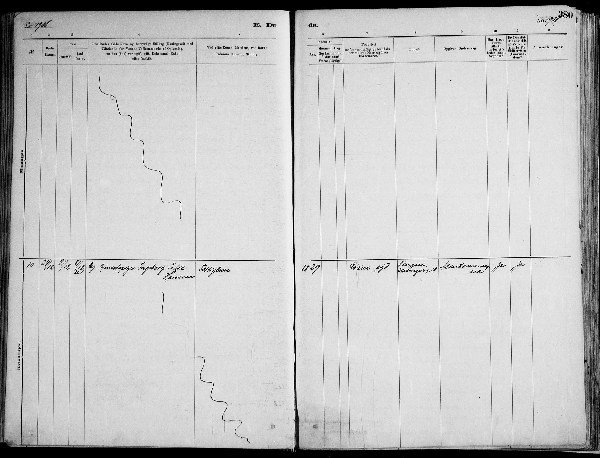 Skoger kirkebøker, SAKO/A-59/F/Fa/L0006: Parish register (official) no. I 6, 1885-1910, p. 380