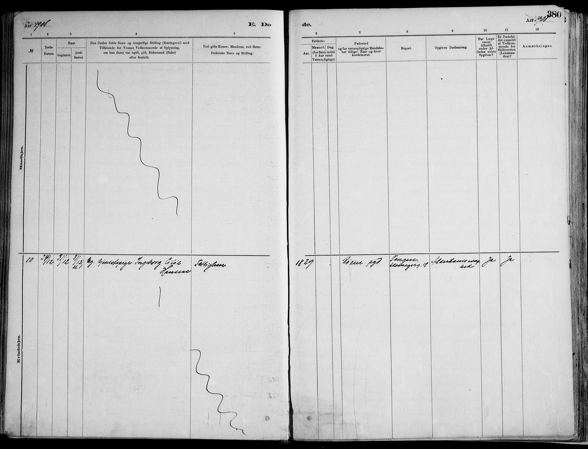 Skoger kirkebøker, AV/SAKO-A-59/F/Fa/L0006: Parish register (official) no. I 6, 1885-1910, p. 380