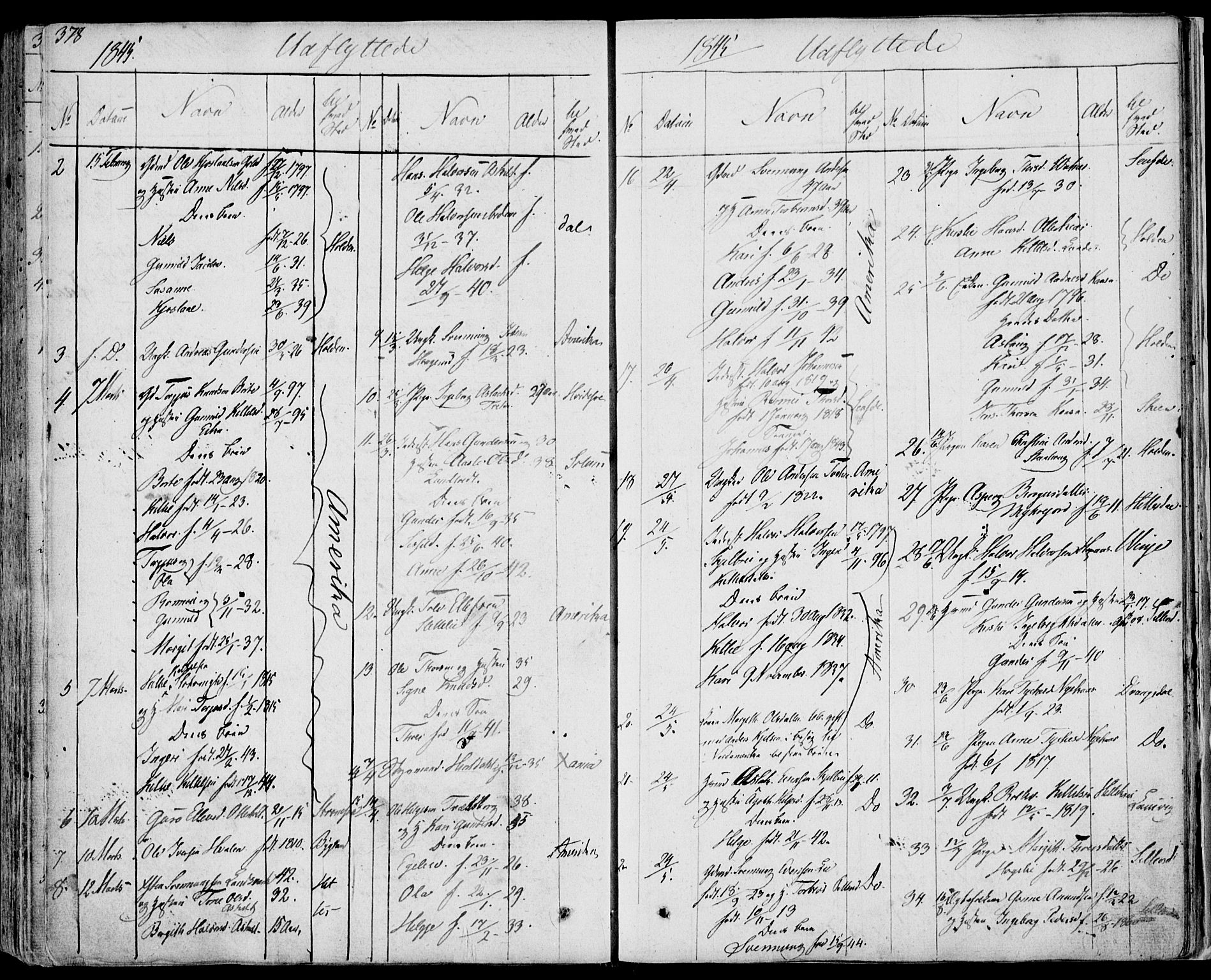 Bø kirkebøker, SAKO/A-257/F/Fa/L0007: Parish register (official) no. 7, 1831-1848, p. 378