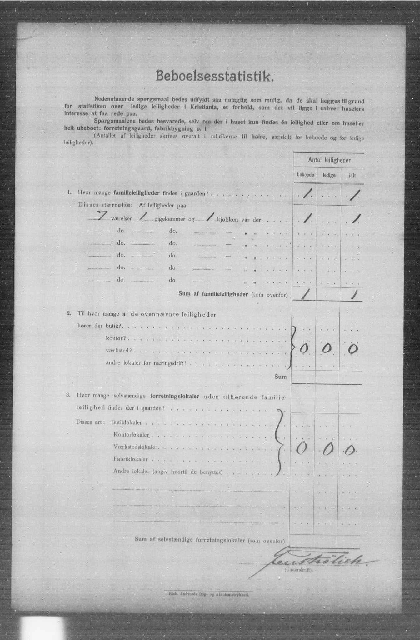 OBA, Municipal Census 1904 for Kristiania, 1904, p. 6547