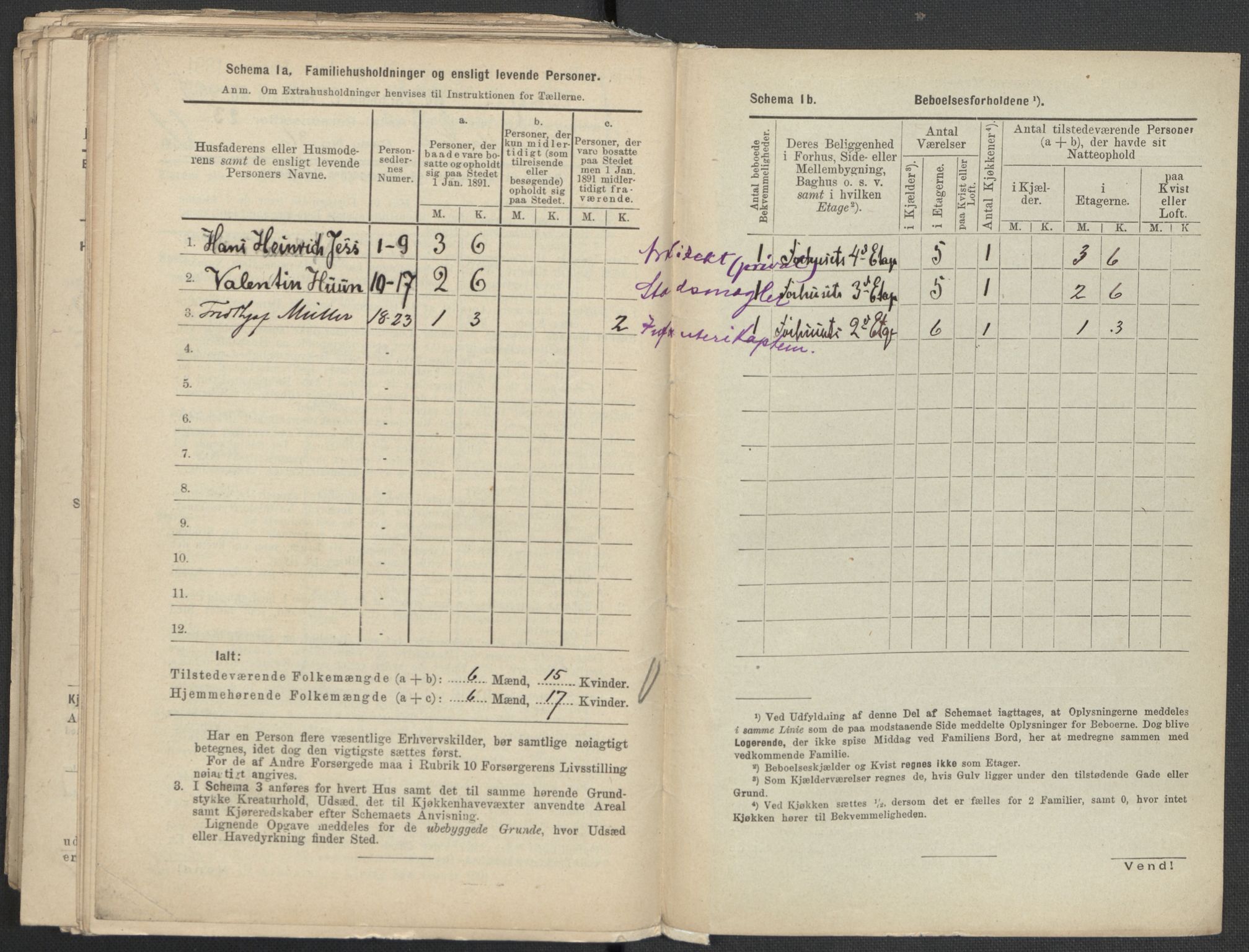 RA, 1891 Census for 1301 Bergen, 1891, p. 2945