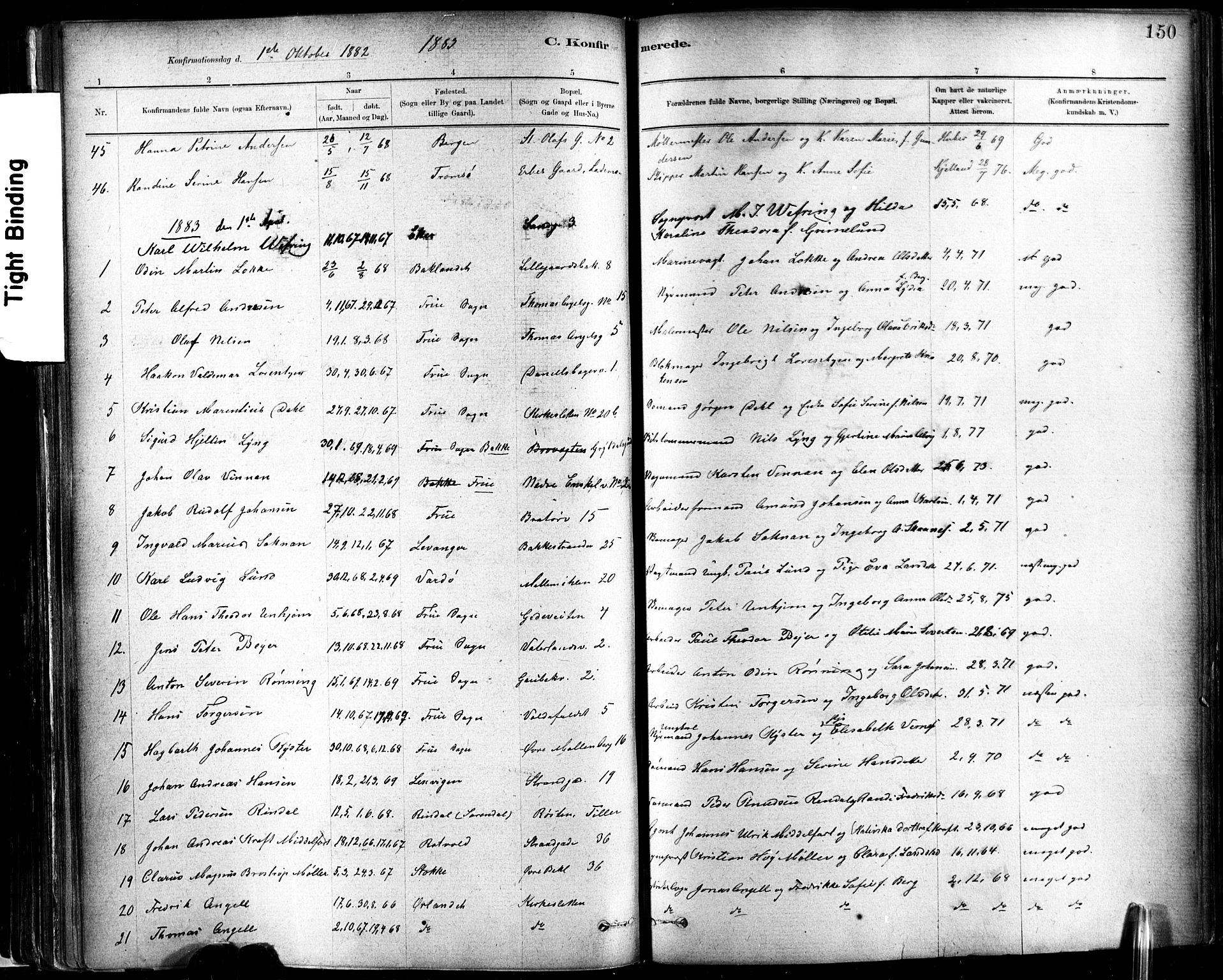 Ministerialprotokoller, klokkerbøker og fødselsregistre - Sør-Trøndelag, SAT/A-1456/602/L0119: Parish register (official) no. 602A17, 1880-1901, p. 150