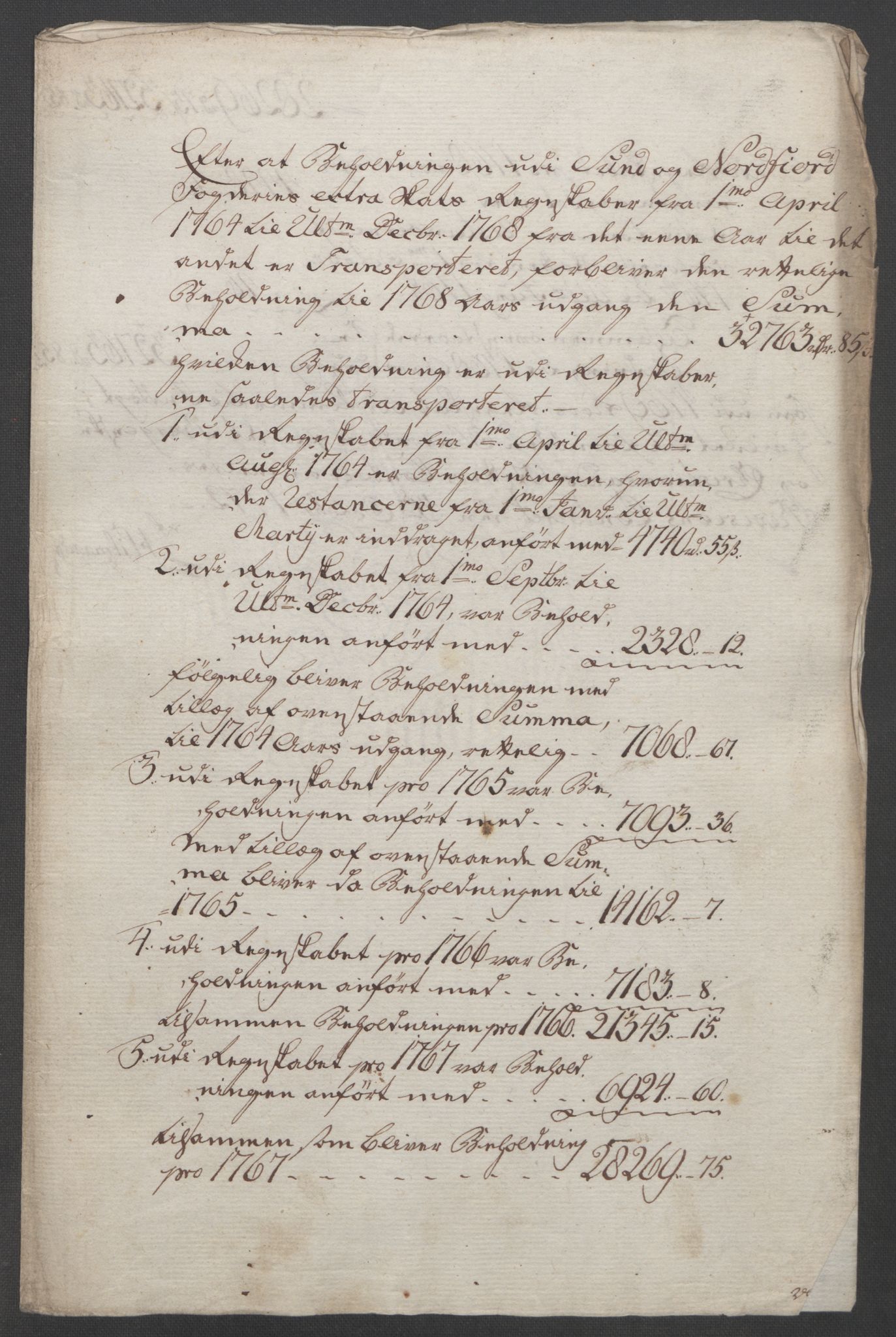 Rentekammeret inntil 1814, Reviderte regnskaper, Fogderegnskap, RA/EA-4092/R53/L3550: Ekstraskatten Sunn- og Nordfjord, 1762-1771, p. 235
