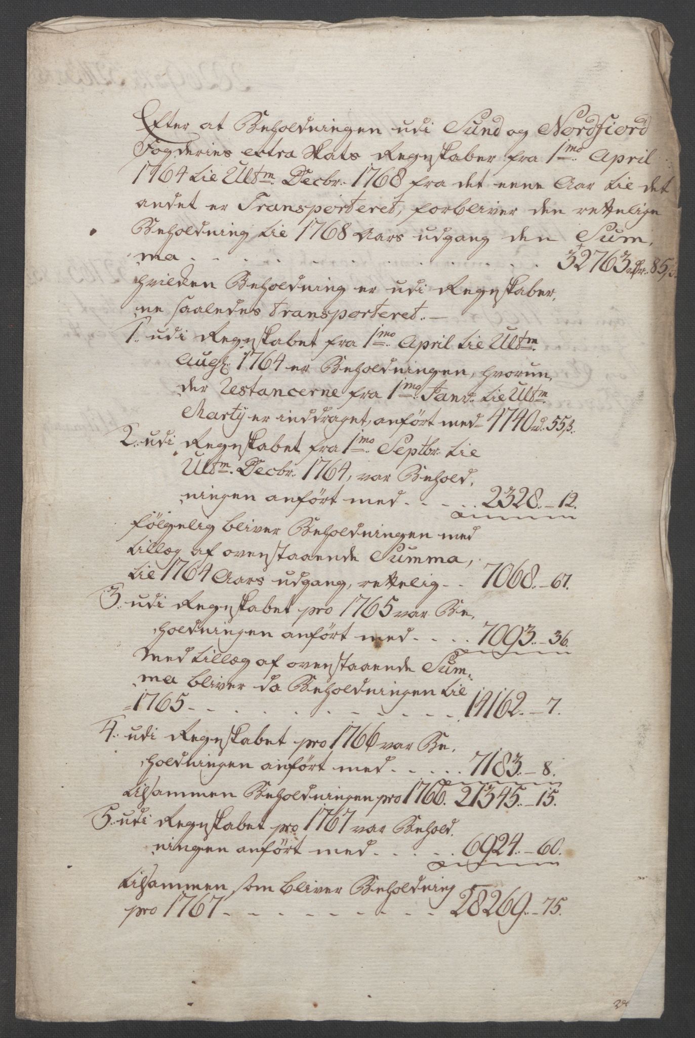 Rentekammeret inntil 1814, Reviderte regnskaper, Fogderegnskap, AV/RA-EA-4092/R53/L3550: Ekstraskatten Sunn- og Nordfjord, 1762-1771, p. 235