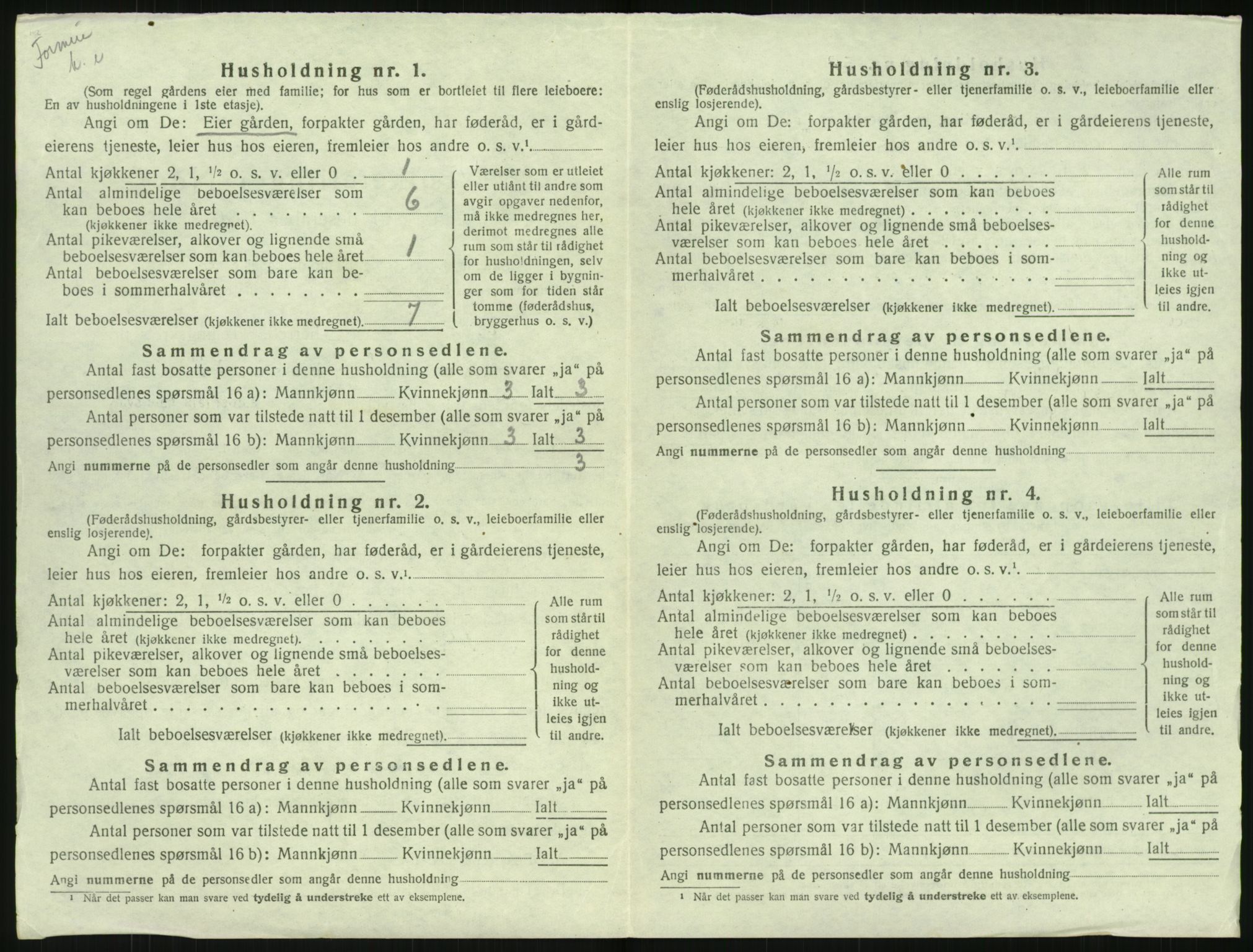 SAK, 1920 census for Hisøy, 1920, p. 915