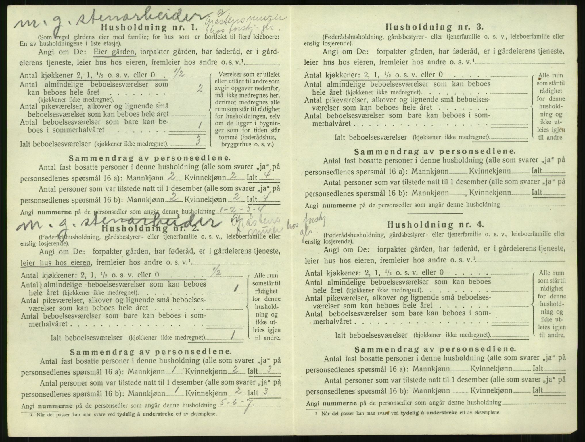 SAT, 1920 census for Ørskog, 1920, p. 293