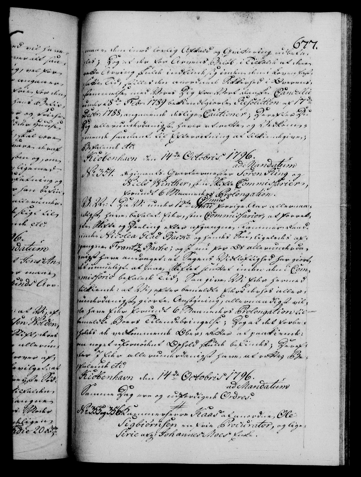 Danske Kanselli 1572-1799, AV/RA-EA-3023/F/Fc/Fca/Fcab/L0045: Norske tegnelser, 1792-1796, p. 677a