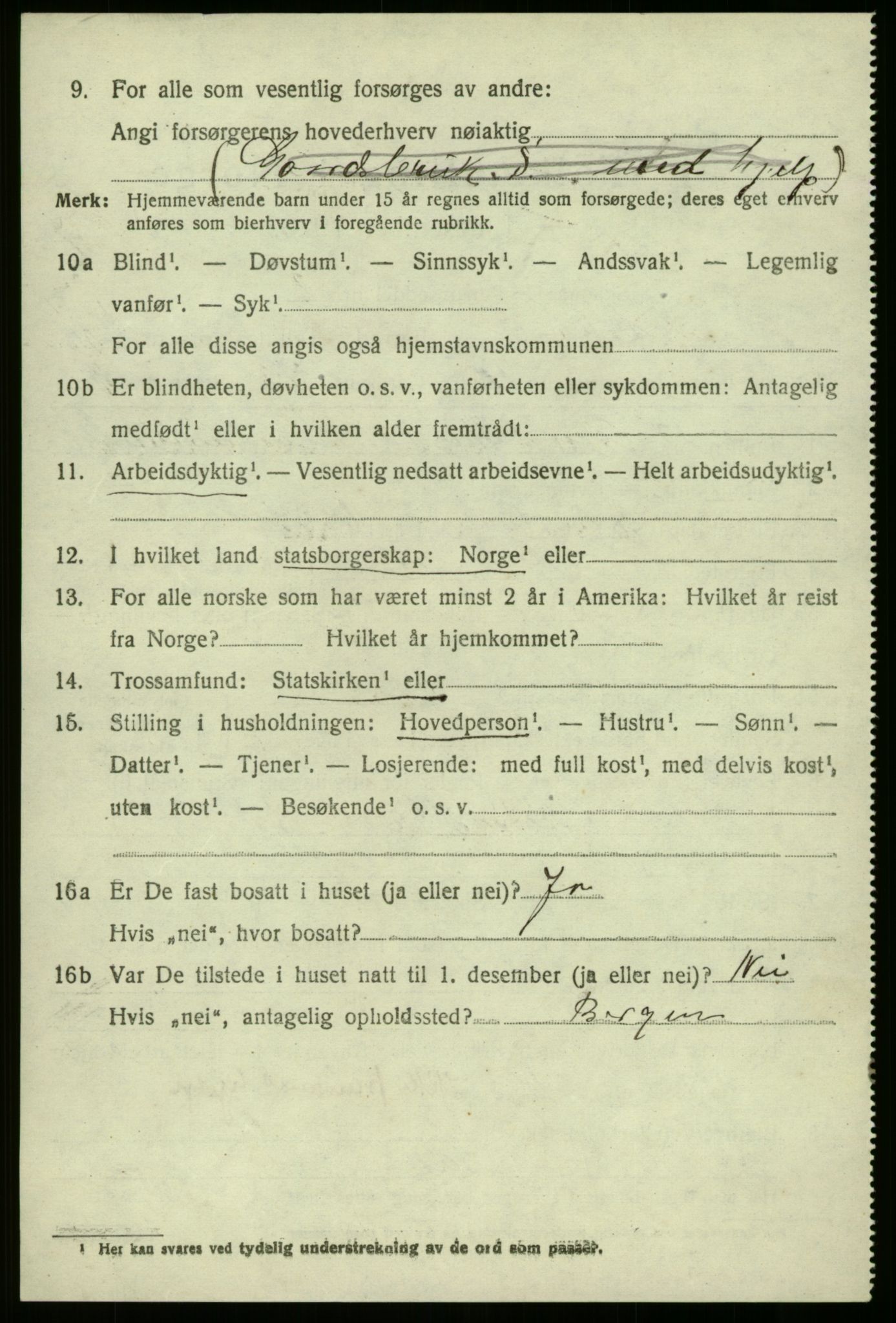 SAB, 1920 census for Askvoll, 1920, p. 4571