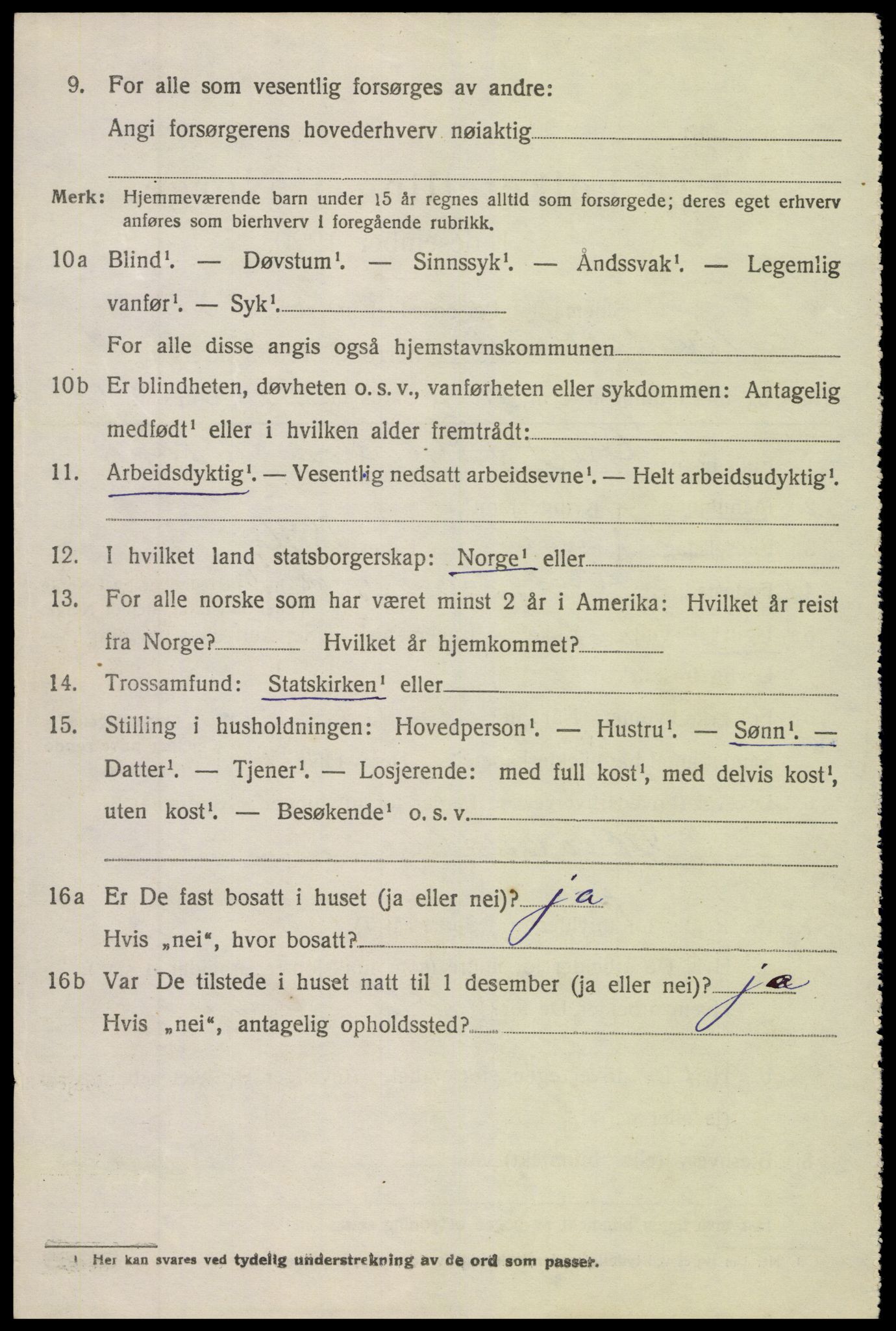 SAK, 1920 census for Vegårshei, 1920, p. 673