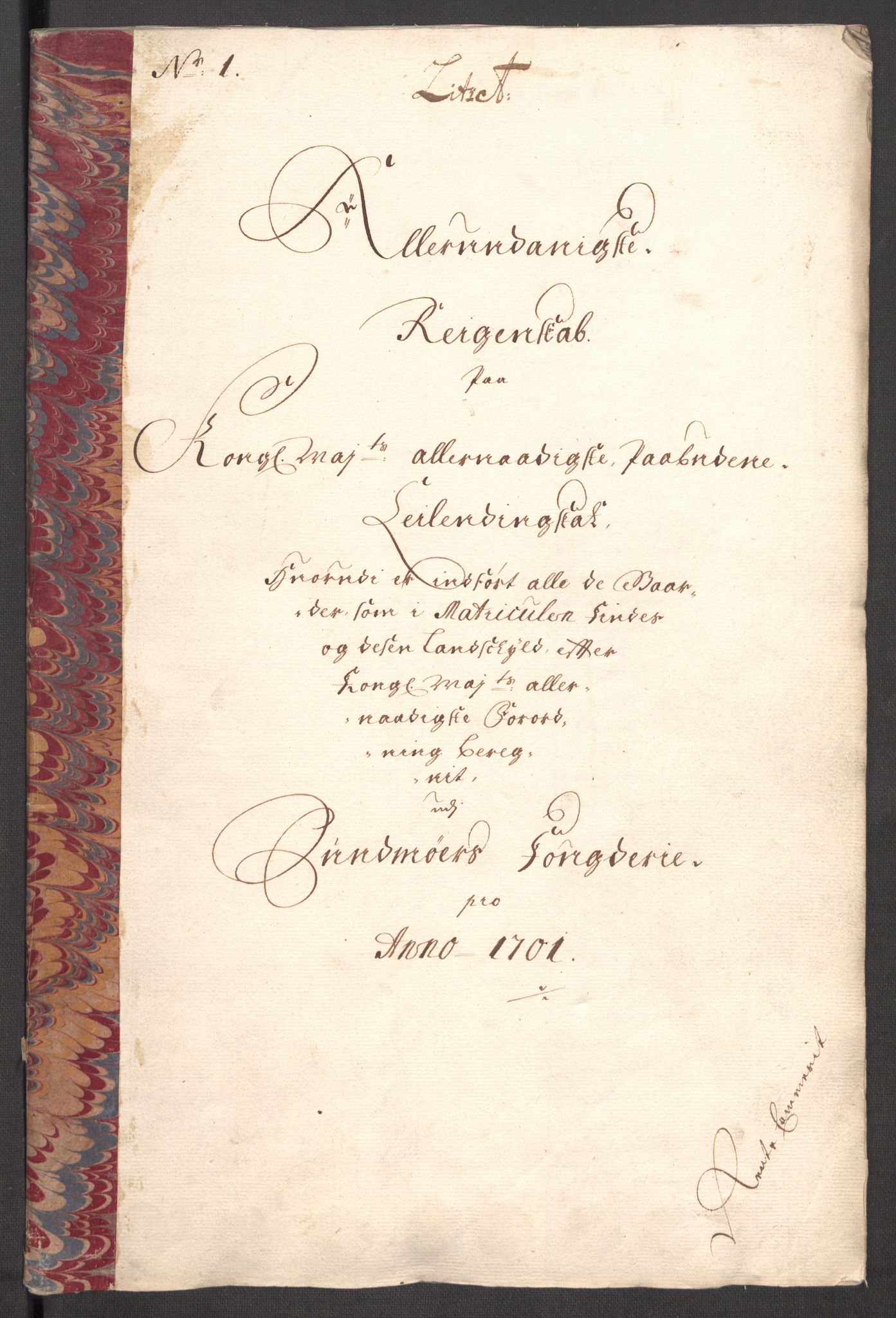 Rentekammeret inntil 1814, Reviderte regnskaper, Fogderegnskap, RA/EA-4092/R54/L3558: Fogderegnskap Sunnmøre, 1700-1701, p. 327