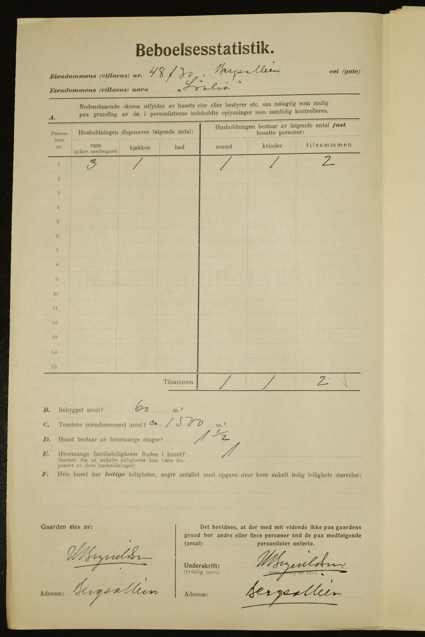 , Municipal Census 1923 for Aker, 1923, p. 7767