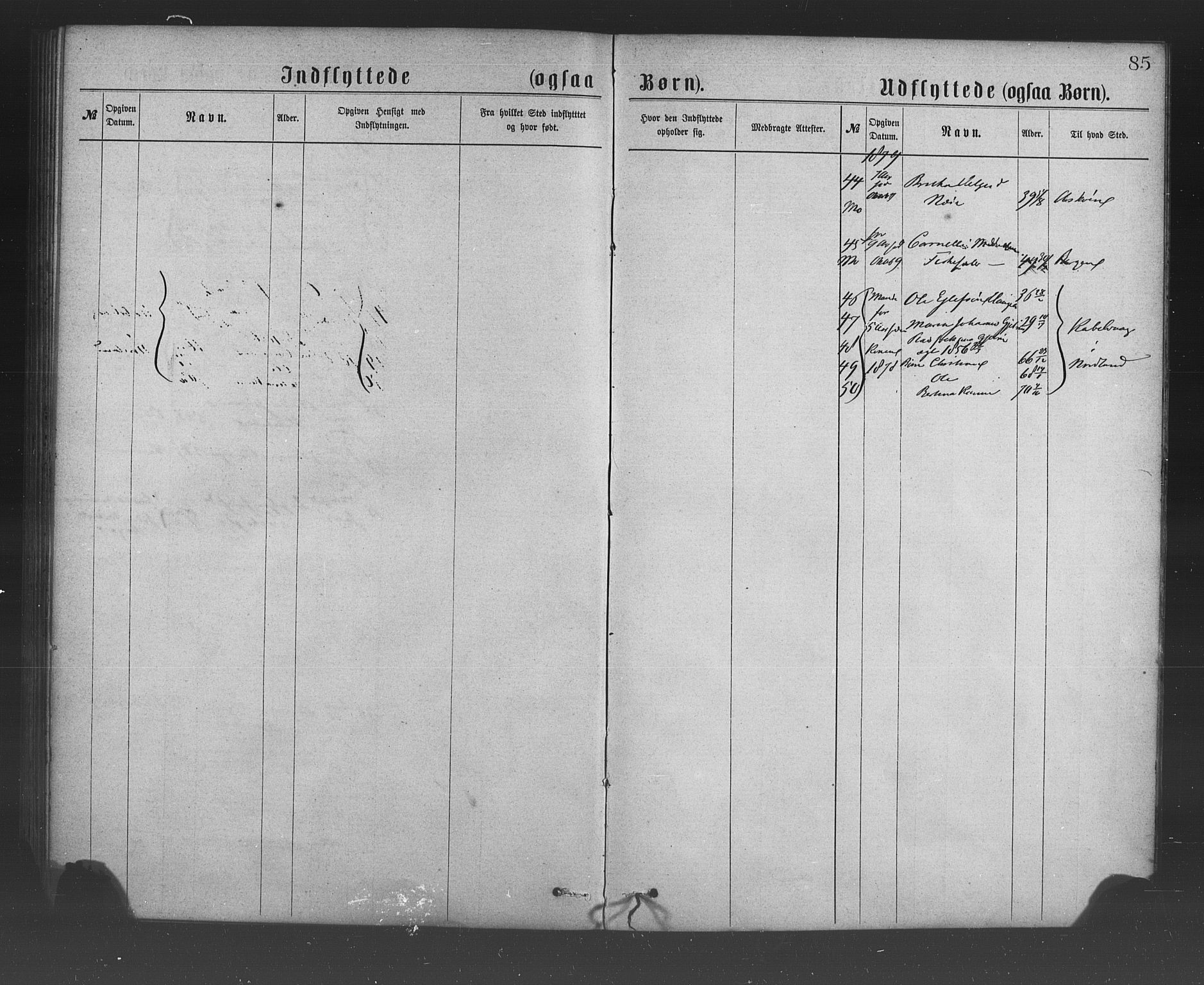 Hosanger sokneprestembete, AV/SAB-A-75801/H/Haa: Parish register (official) no. A 10, 1877-1879, p. 85