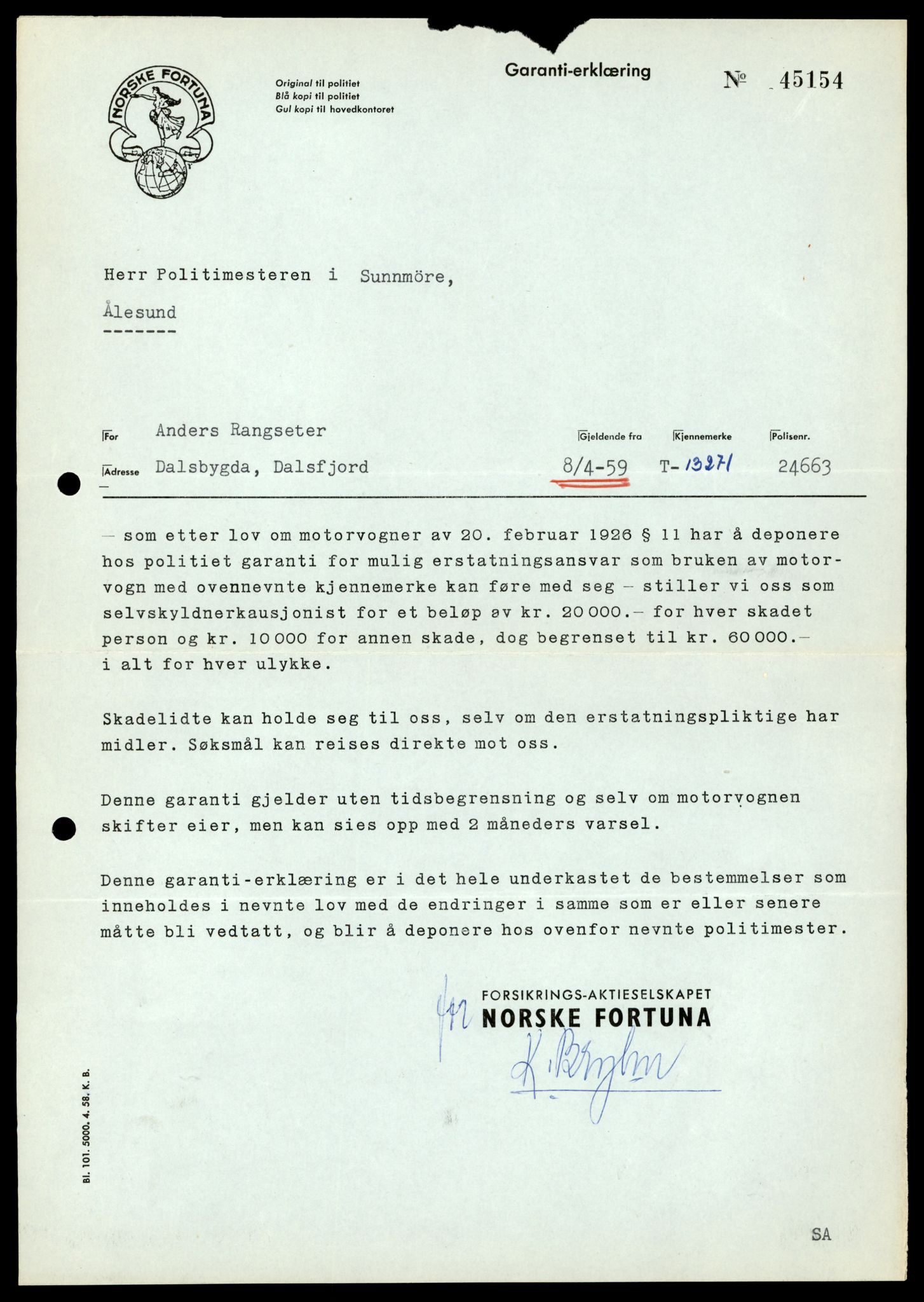Møre og Romsdal vegkontor - Ålesund trafikkstasjon, AV/SAT-A-4099/F/Fe/L0038: Registreringskort for kjøretøy T 13180 - T 13360, 1927-1998, p. 1523