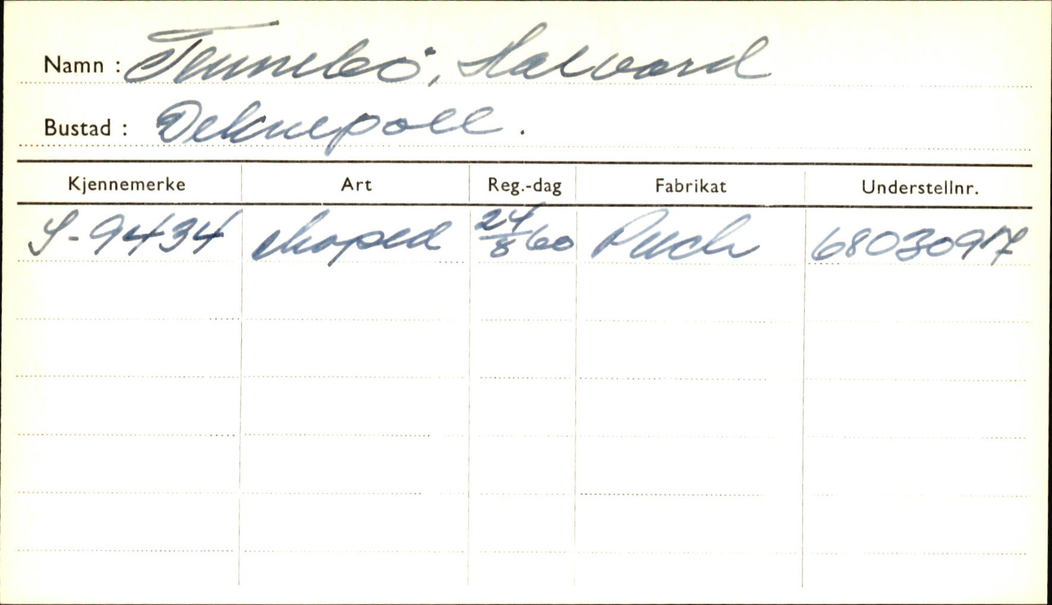 Statens vegvesen, Sogn og Fjordane vegkontor, AV/SAB-A-5301/4/F/L0002: Eigarregister Fjordane til 1.6.1961, 1930-1961, p. 160