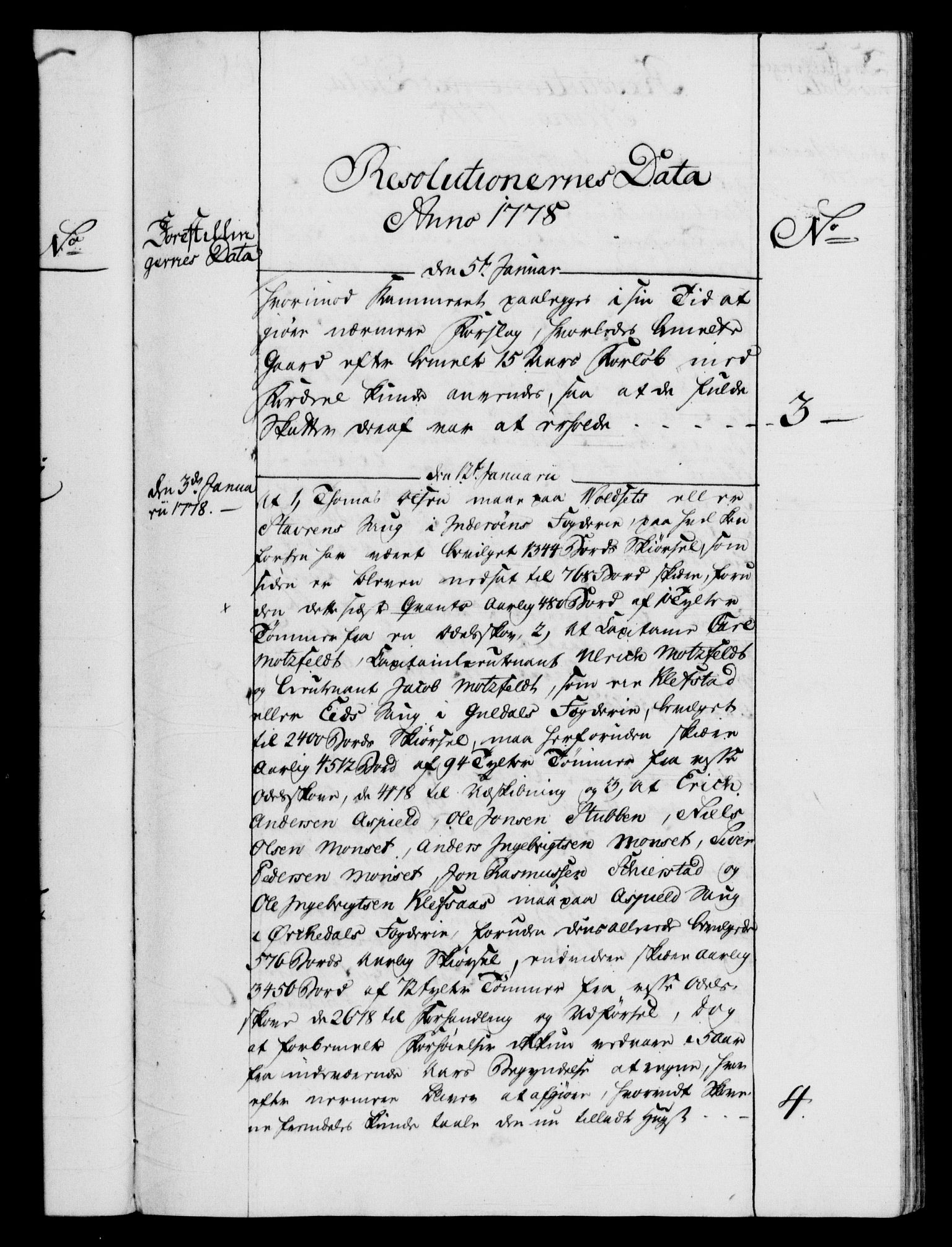 Rentekammeret, Kammerkanselliet, RA/EA-3111/G/Gf/Gfb/L0009: Register til norske relasjons- og resolusjonsprotokoller (merket RK 52.104), 1773-1780, p. 117