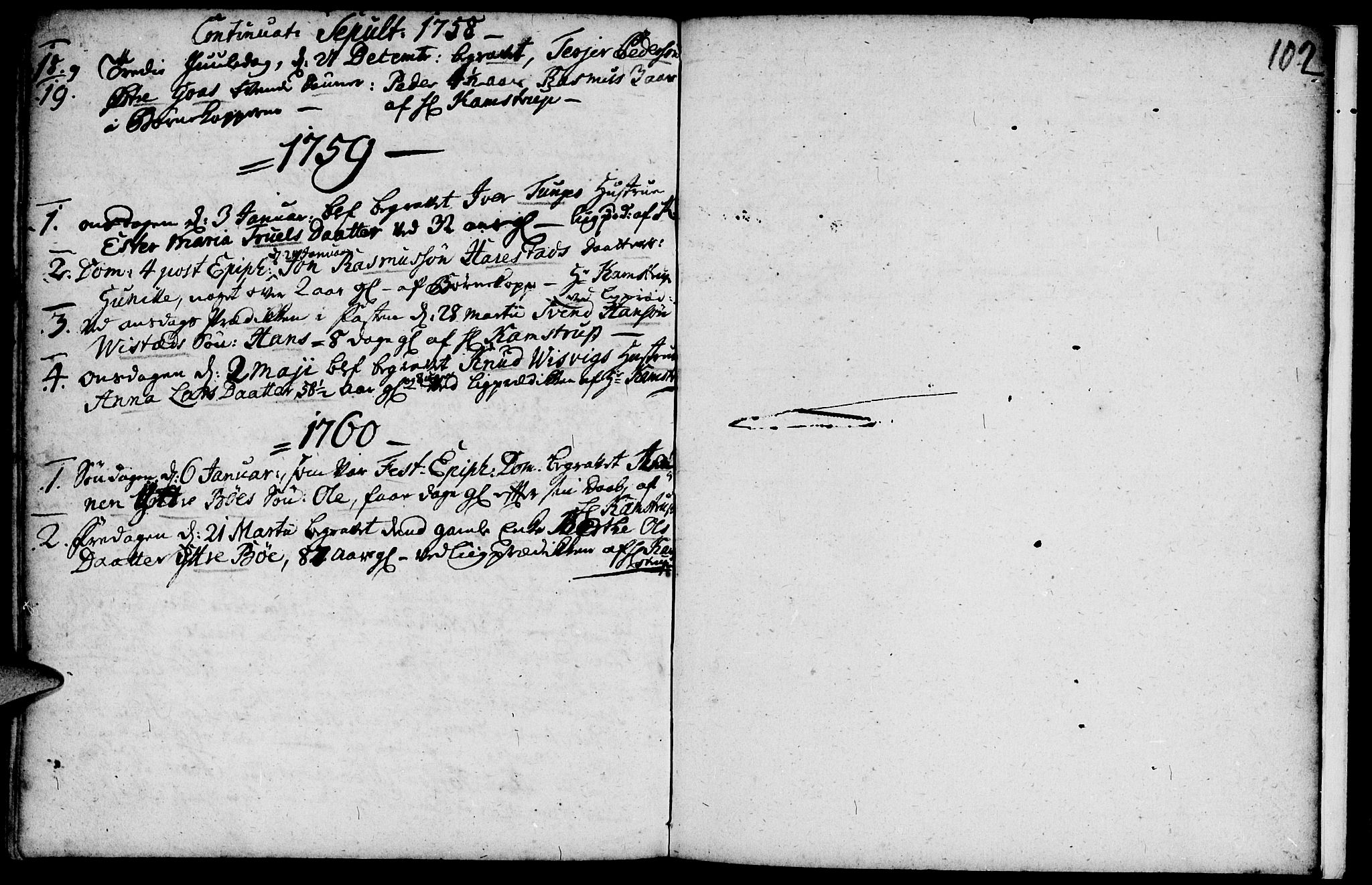 Domkirken sokneprestkontor, AV/SAST-A-101812/001/30/30BA/L0003: Parish register (official) no. A 3 /2, 1738-1760, p. 102