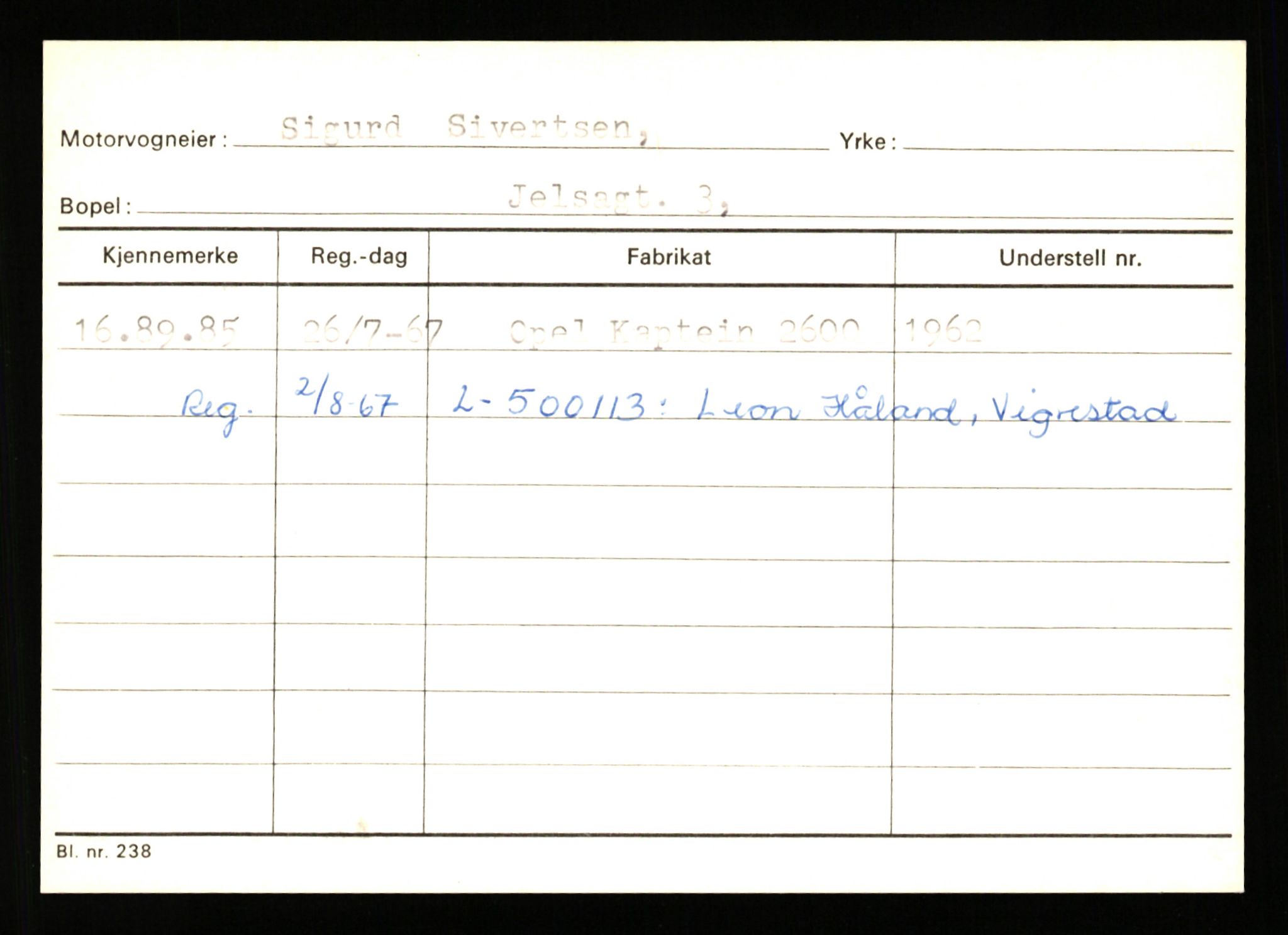 Stavanger trafikkstasjon, AV/SAST-A-101942/0/G/L0010: Registreringsnummer: 130000 - 239953, 1930-1971, p. 1335