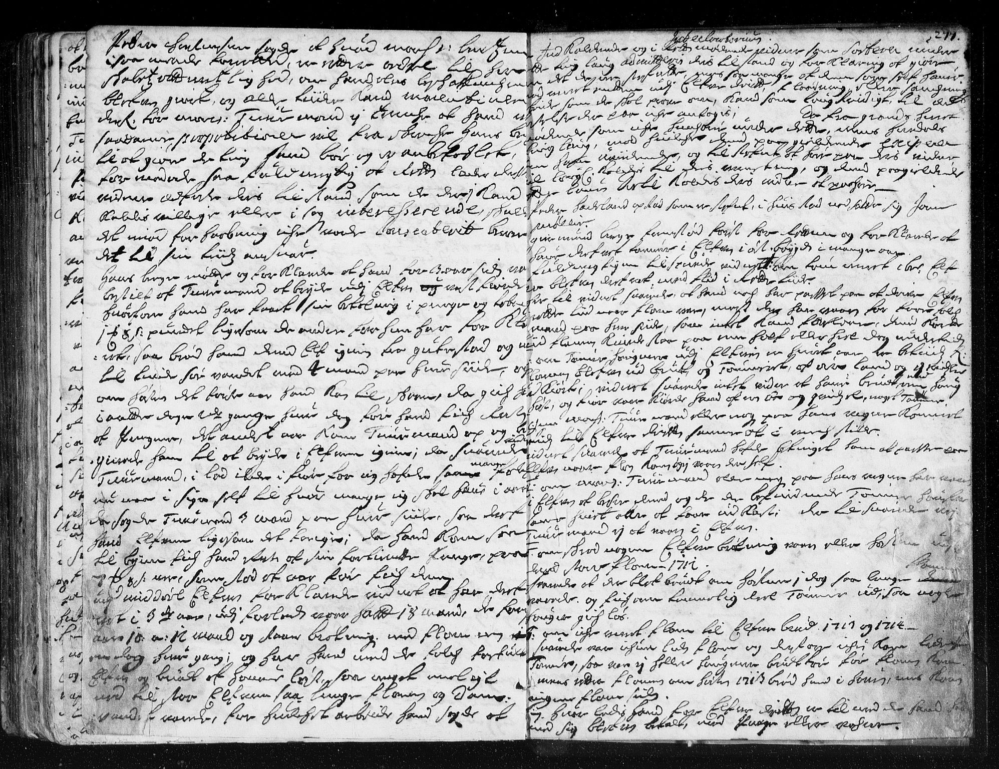 Nedre Telemark sorenskriveri, AV/SAKO-A-135/F/Fa/L0007: Tingbok, 1711-1715, p. 278