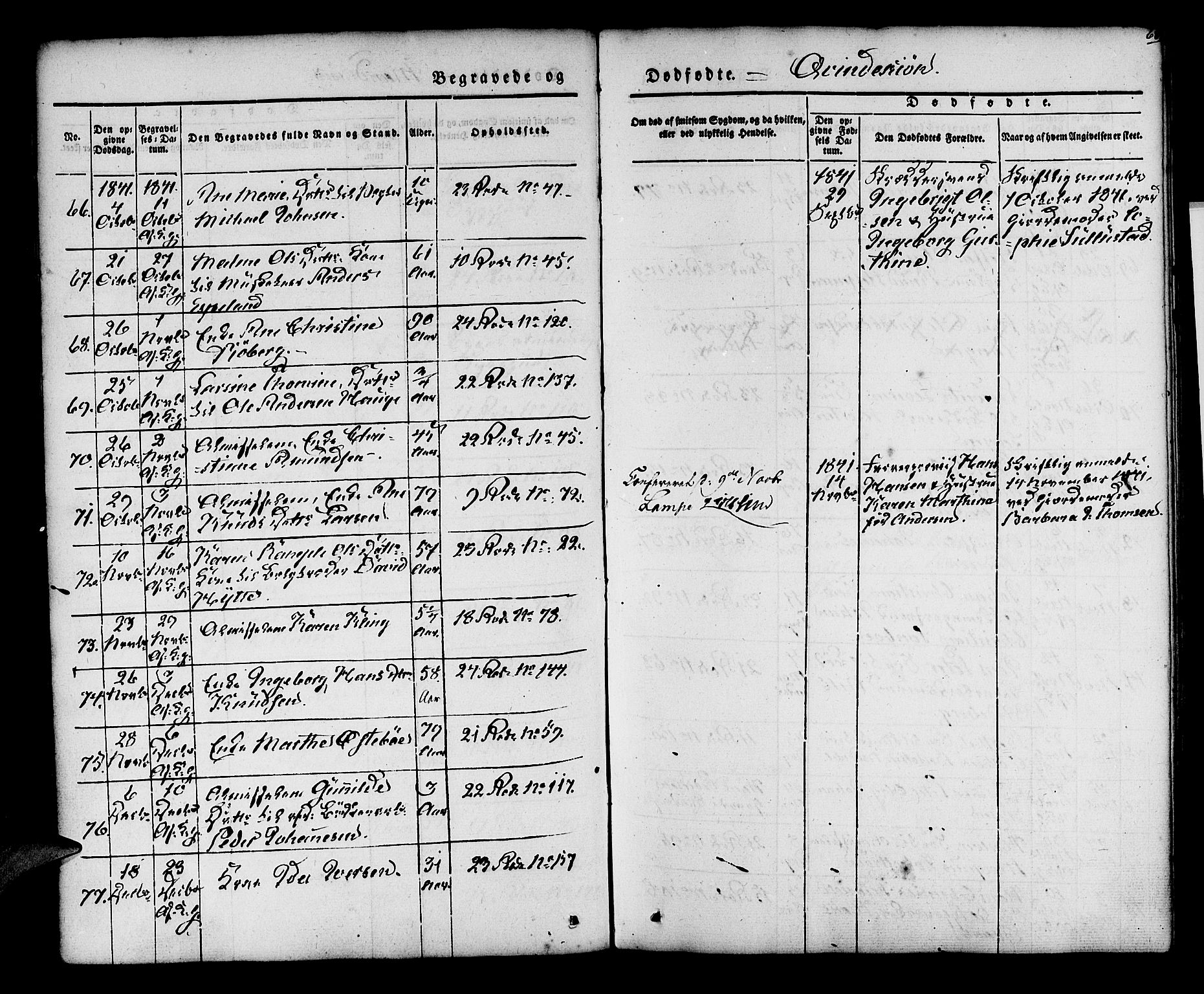 Korskirken sokneprestembete, AV/SAB-A-76101/H/Hab: Parish register (copy) no. E 1, 1837-1851, p. 68